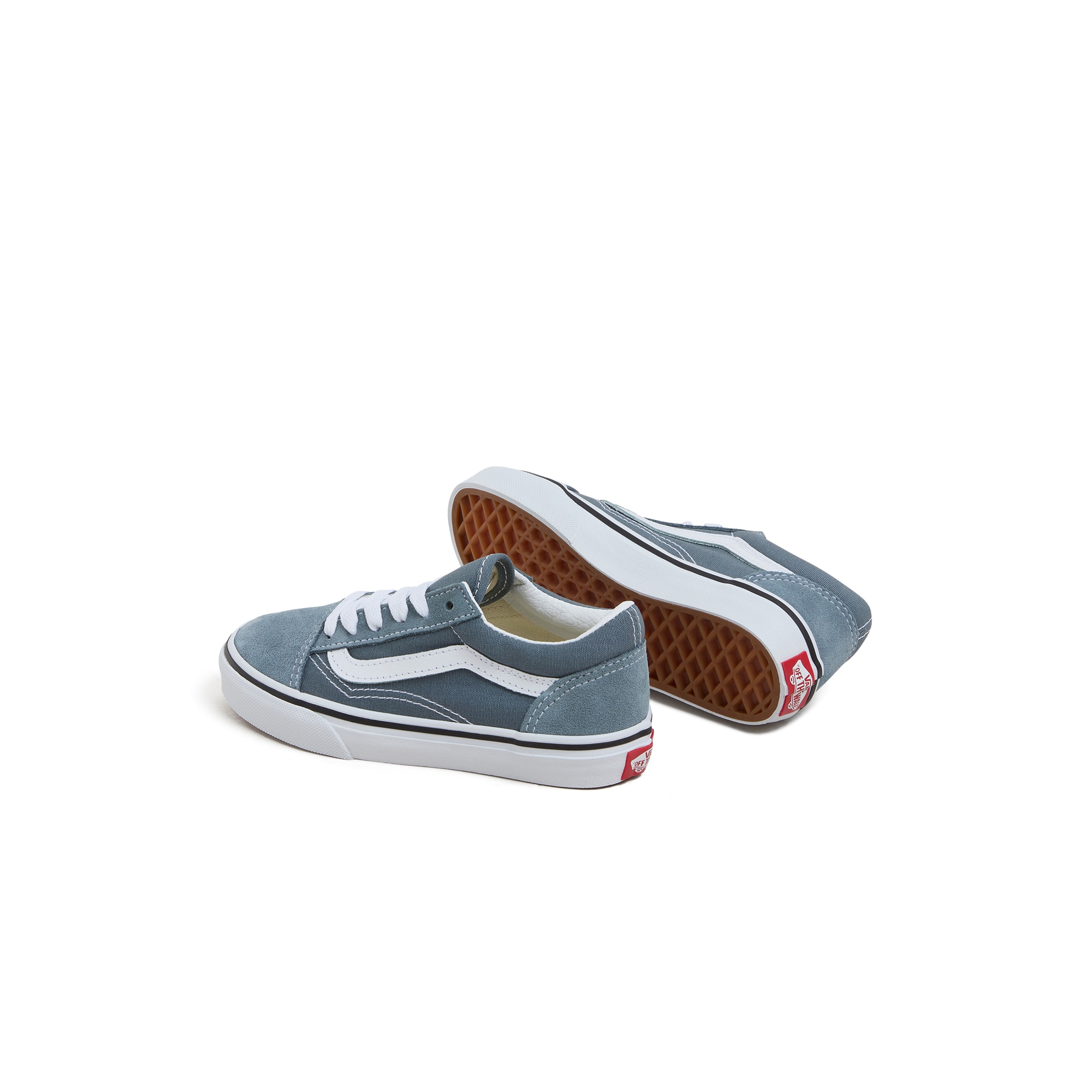 Zapatilla casual para niños Old Skool Vans - Gris Gris-3