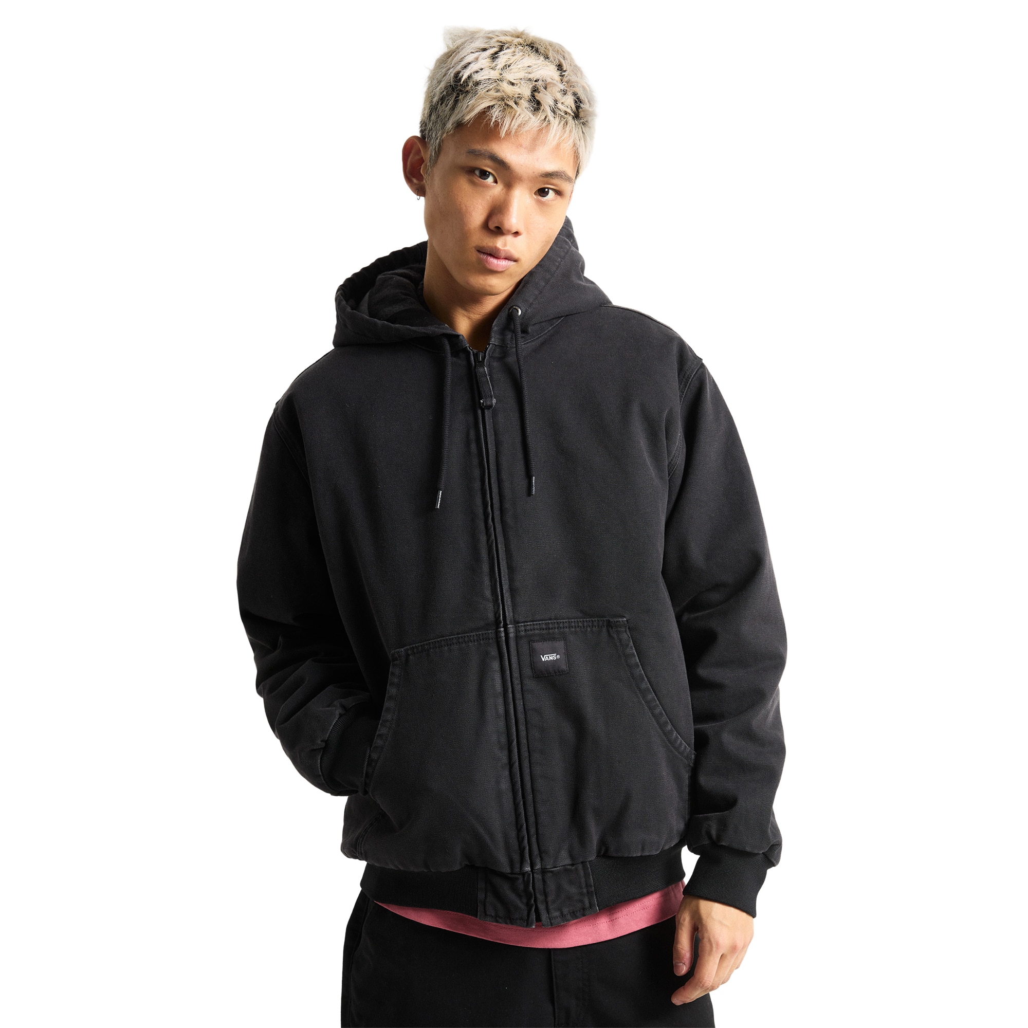 Sudadera de hombre Eli Workwear Canvas Full Zip Jacket Vans - Negro Negro-3