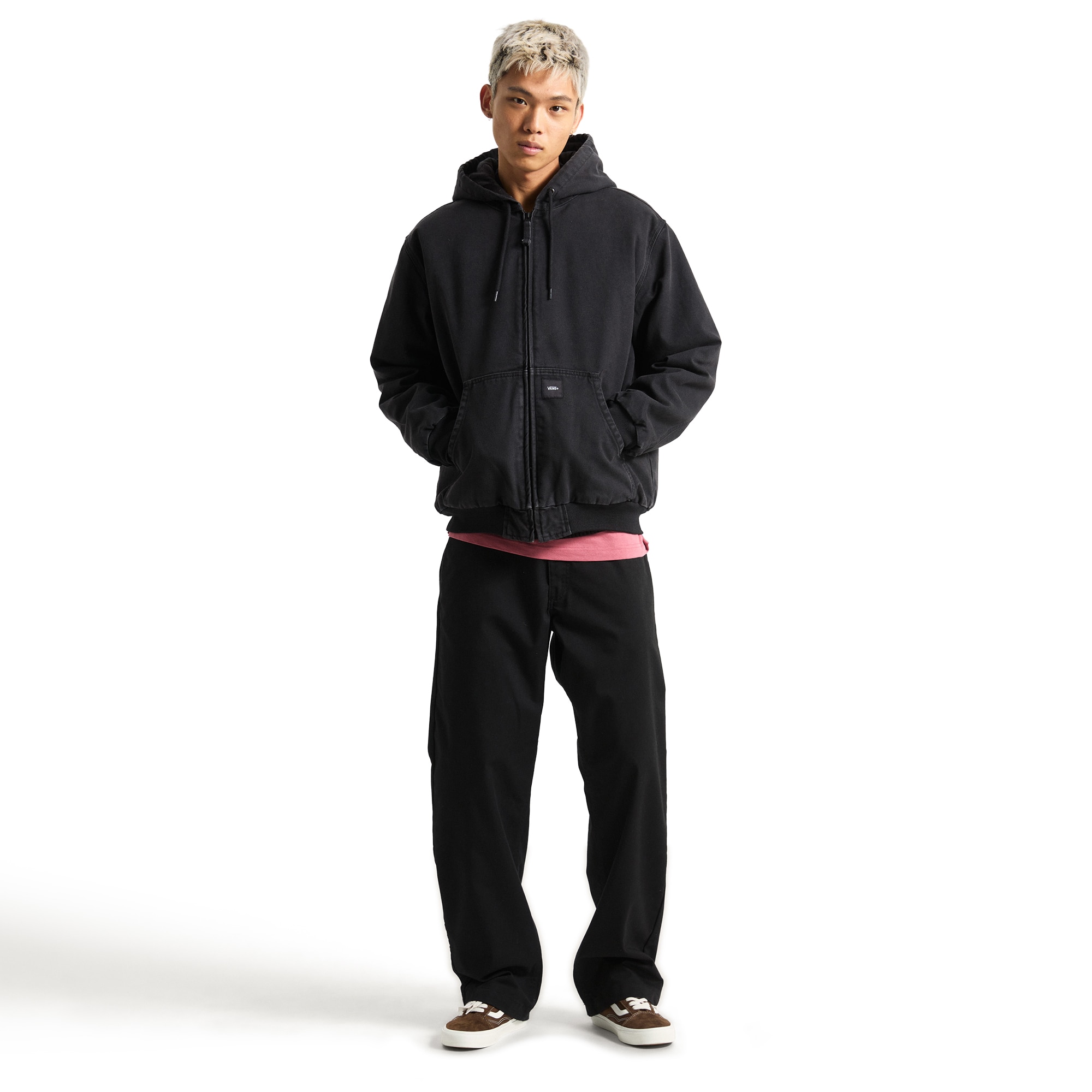 Sudadera de hombre Eli Workwear Canvas Full Zip Jacket Vans - Negro Negro-4