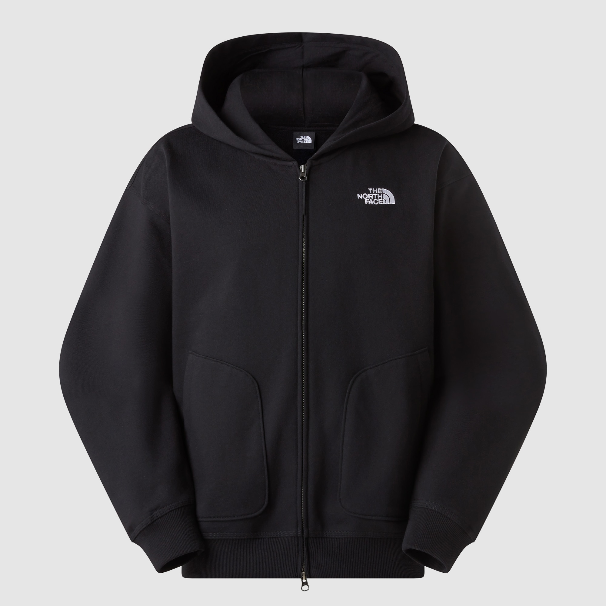 Sudadera holgada con capucha y cremallera integral de hombre The North Face - Negro Negro-5