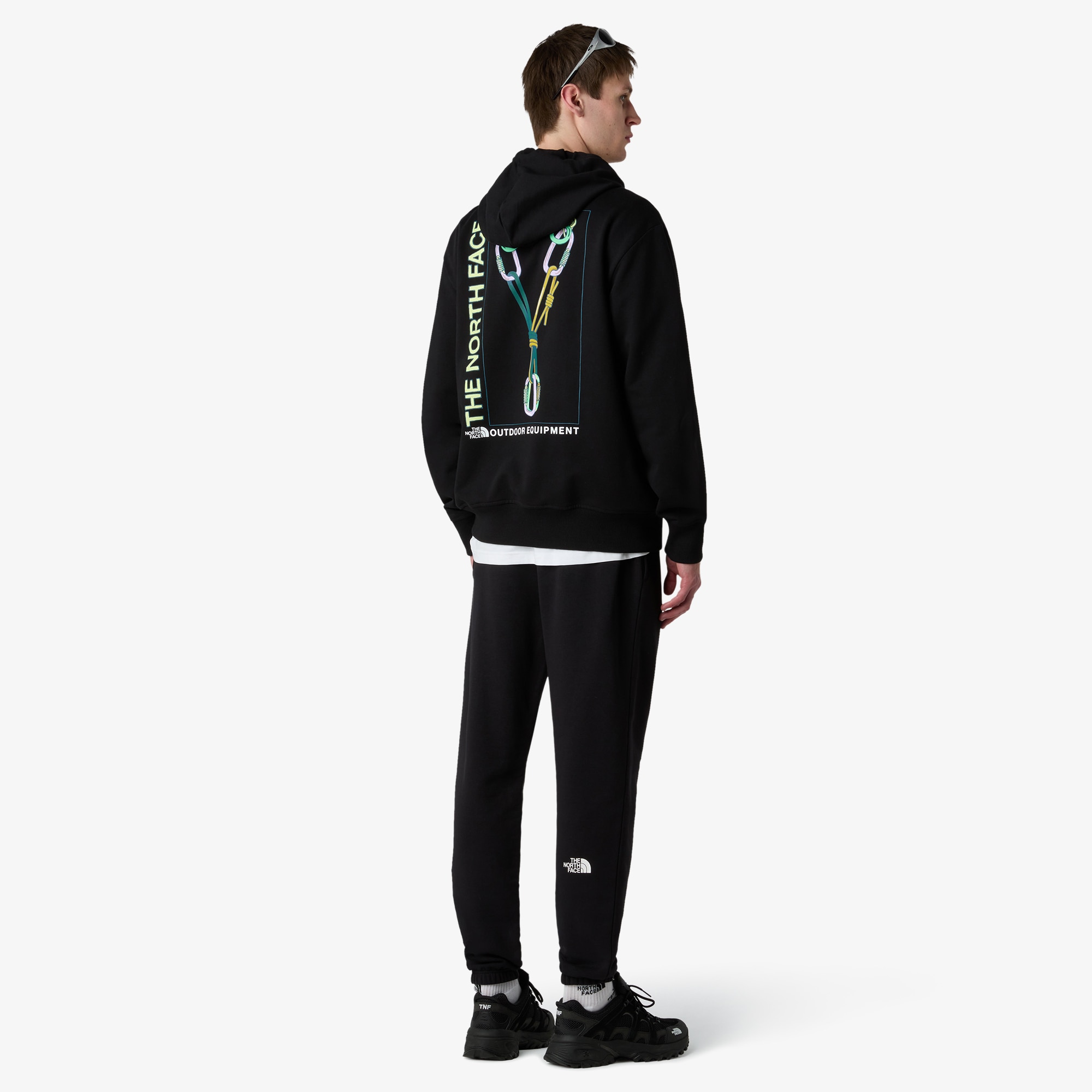 Sudadera holgada con capucha de hombre Explore Gear The North Face - Negro Negro-2