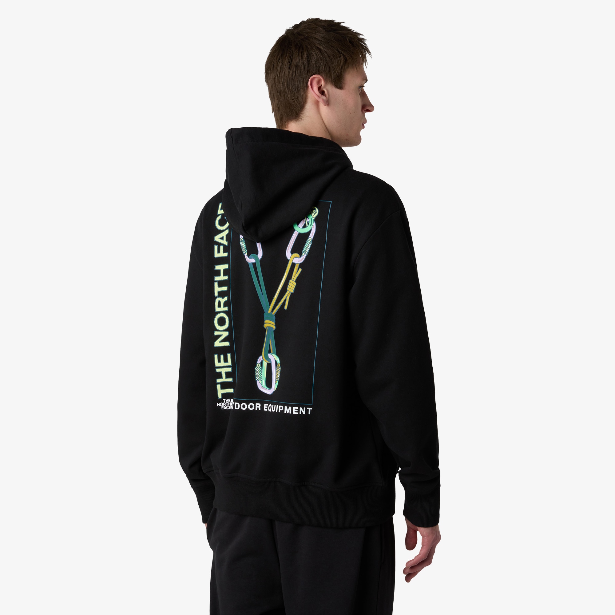 Sudadera holgada con capucha de hombre Explore Gear The North Face - Negro Negro-3