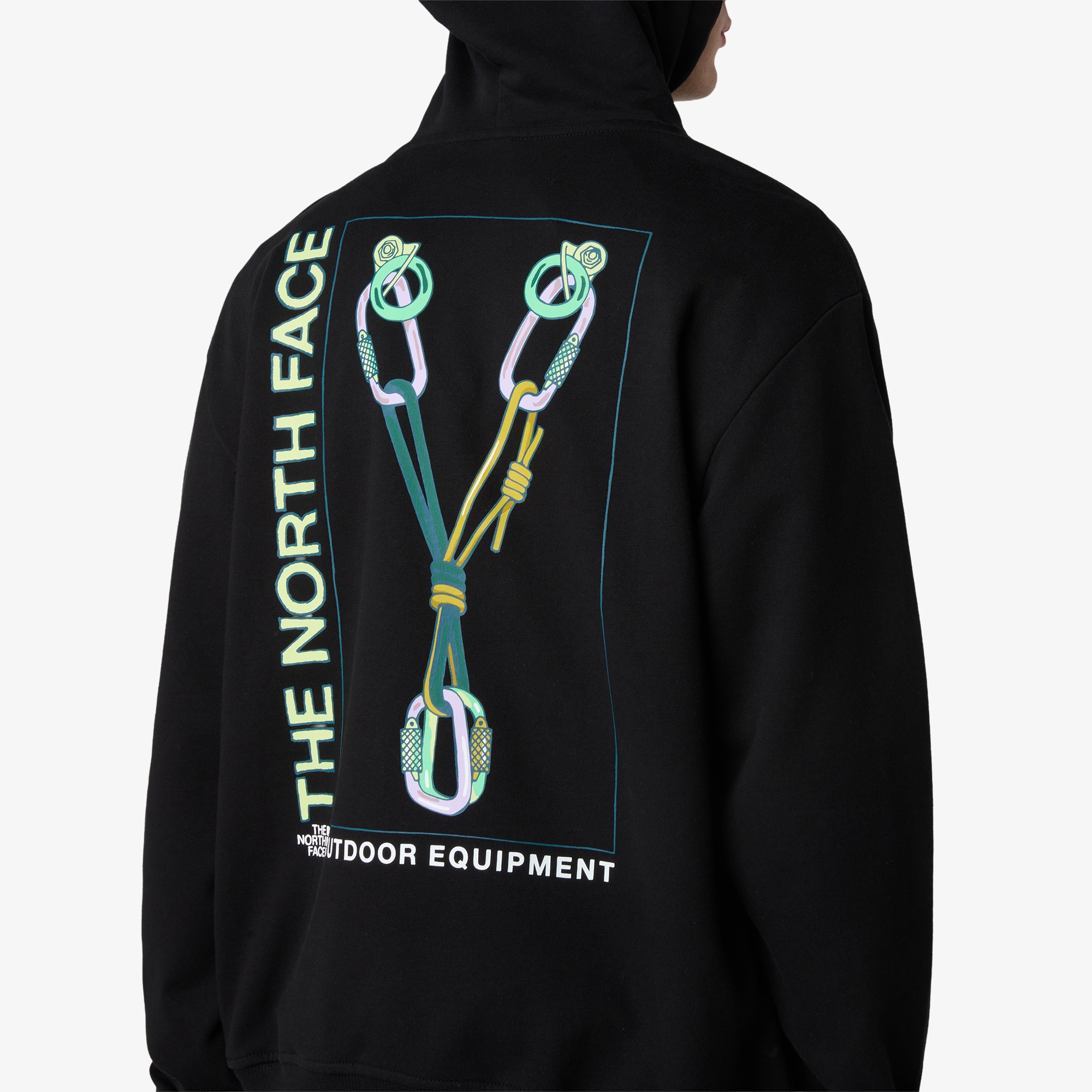 Sudadera holgada con capucha de hombre Explore Gear The North Face - Negro Negro-4