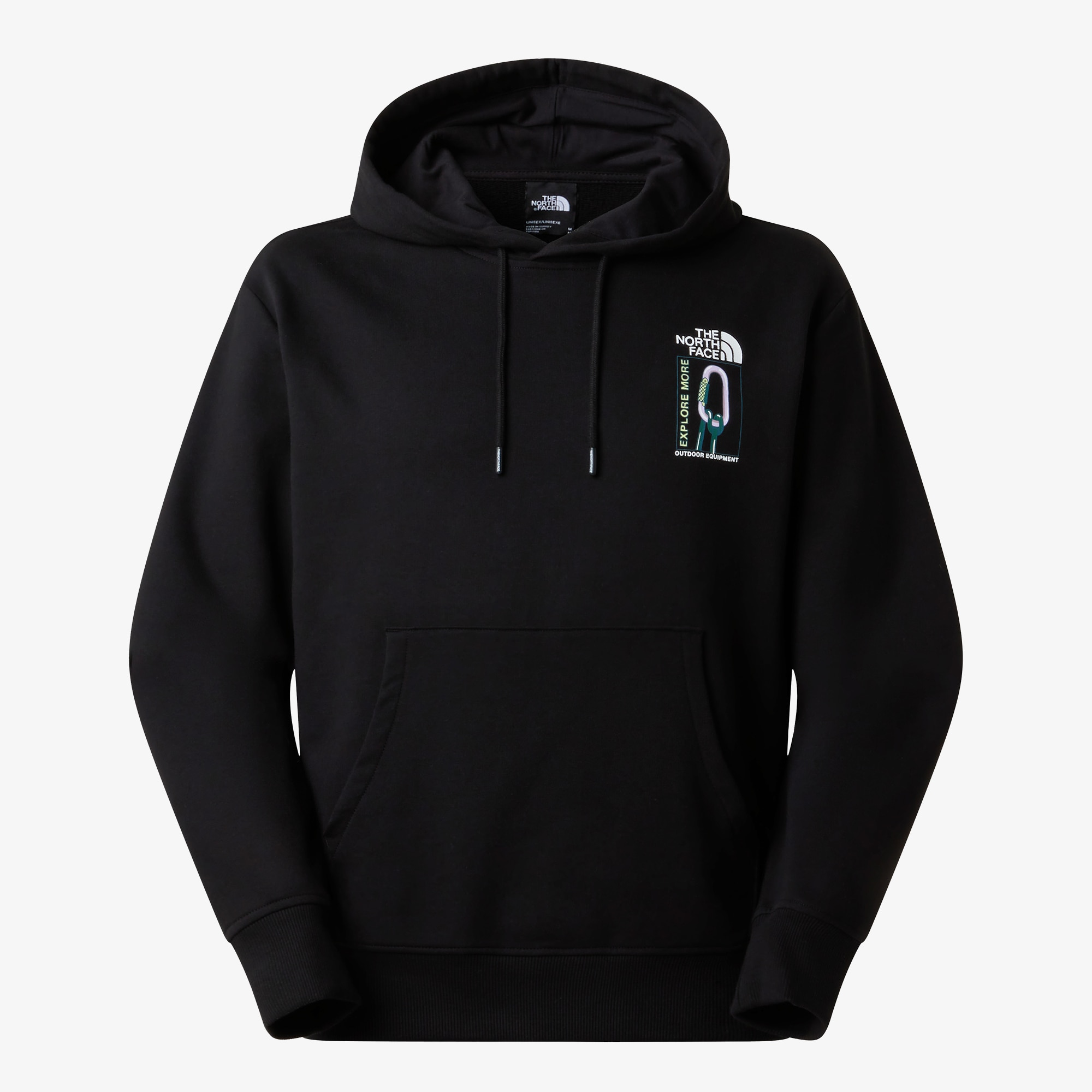 Sudadera holgada con capucha de hombre Explore Gear The North Face - Negro Negro-5