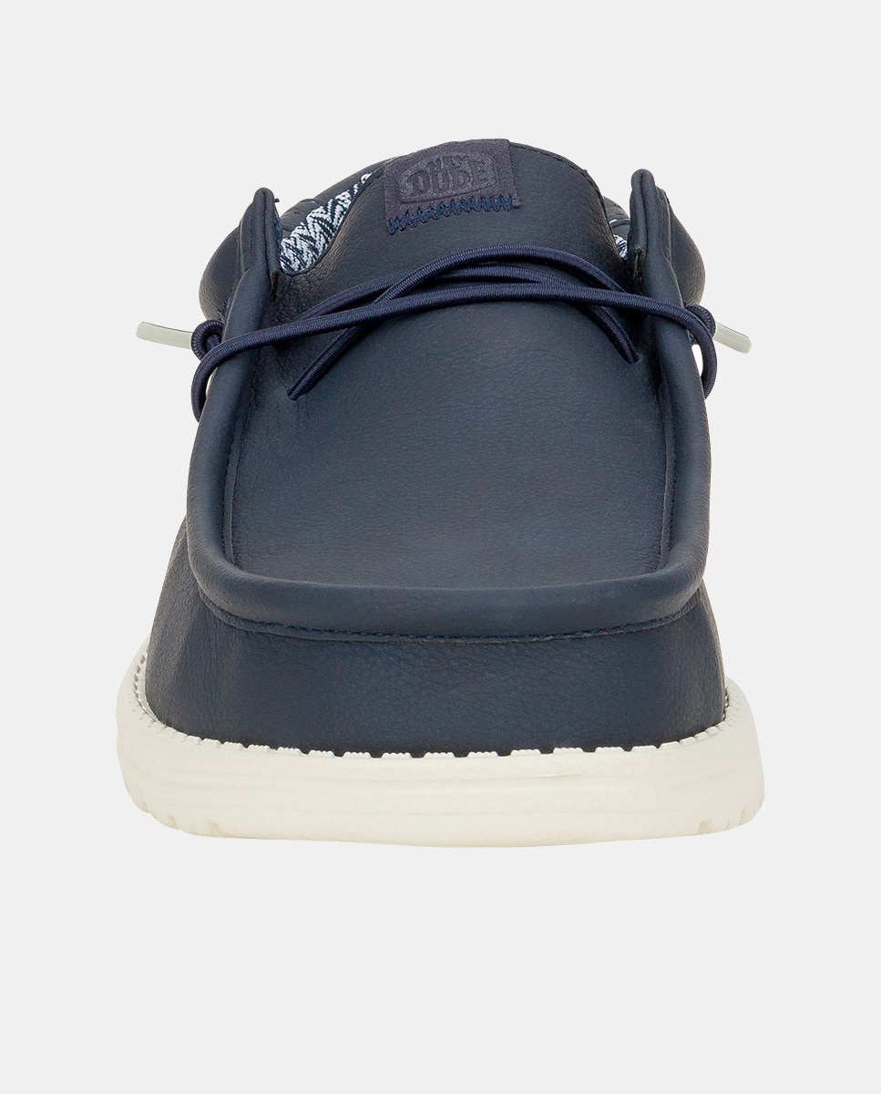 Zapatos de cordones de hombre con forro estampado - HeyDude - Azul marino Azul marino-4