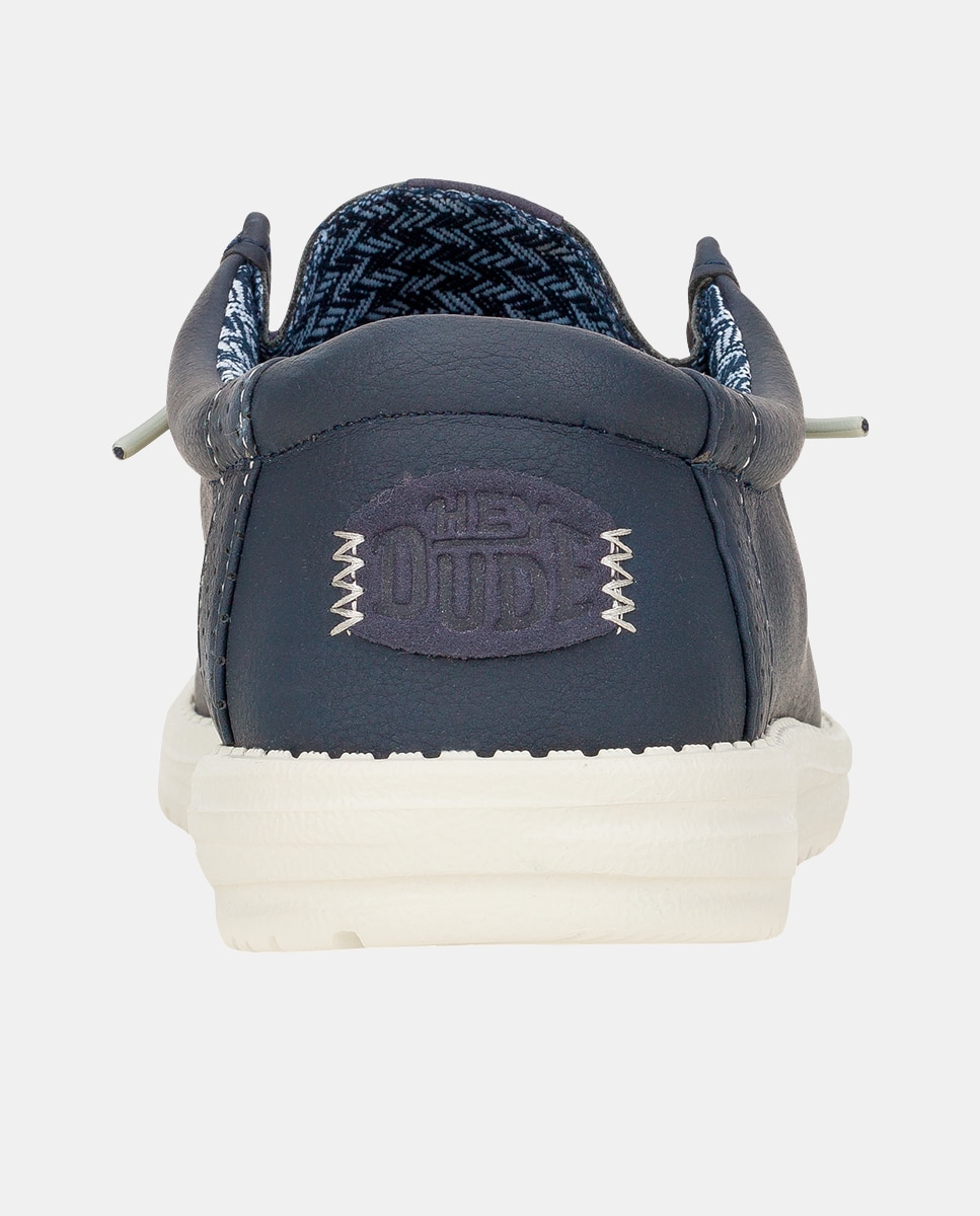 Zapatos de cordones de hombre con forro estampado - HeyDude - Azul marino Azul marino-5
