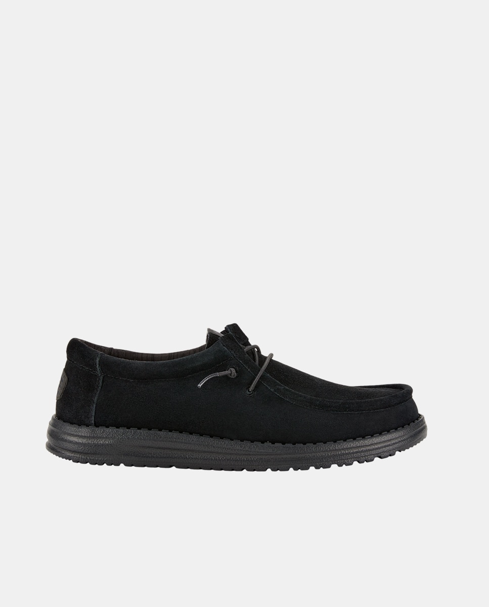 HeyDude - Zapatos de cordones de hombre en ante repelente al agua.