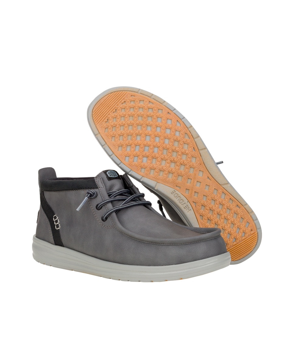 Imagen 3 de Botines de cordones de hombre antideslizante - Dude - Gris Gris
