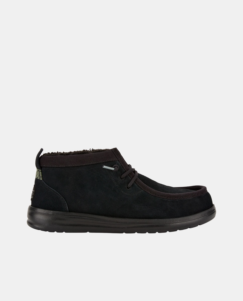Botines de cordones de hombre repelente al agua - HeyDude - Negro Negro-1