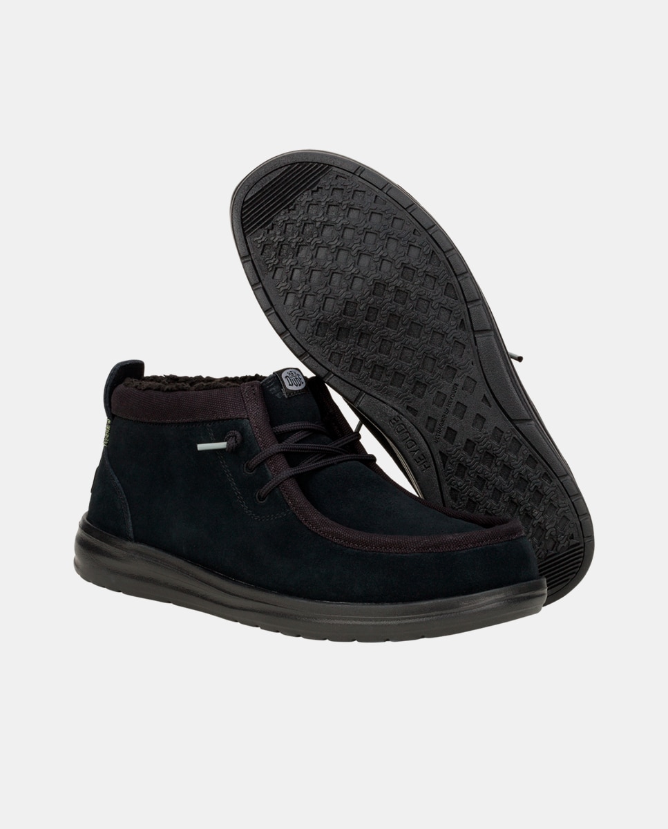 Botines de cordones de hombre repelente al agua - HeyDude - Negro Negro-3
