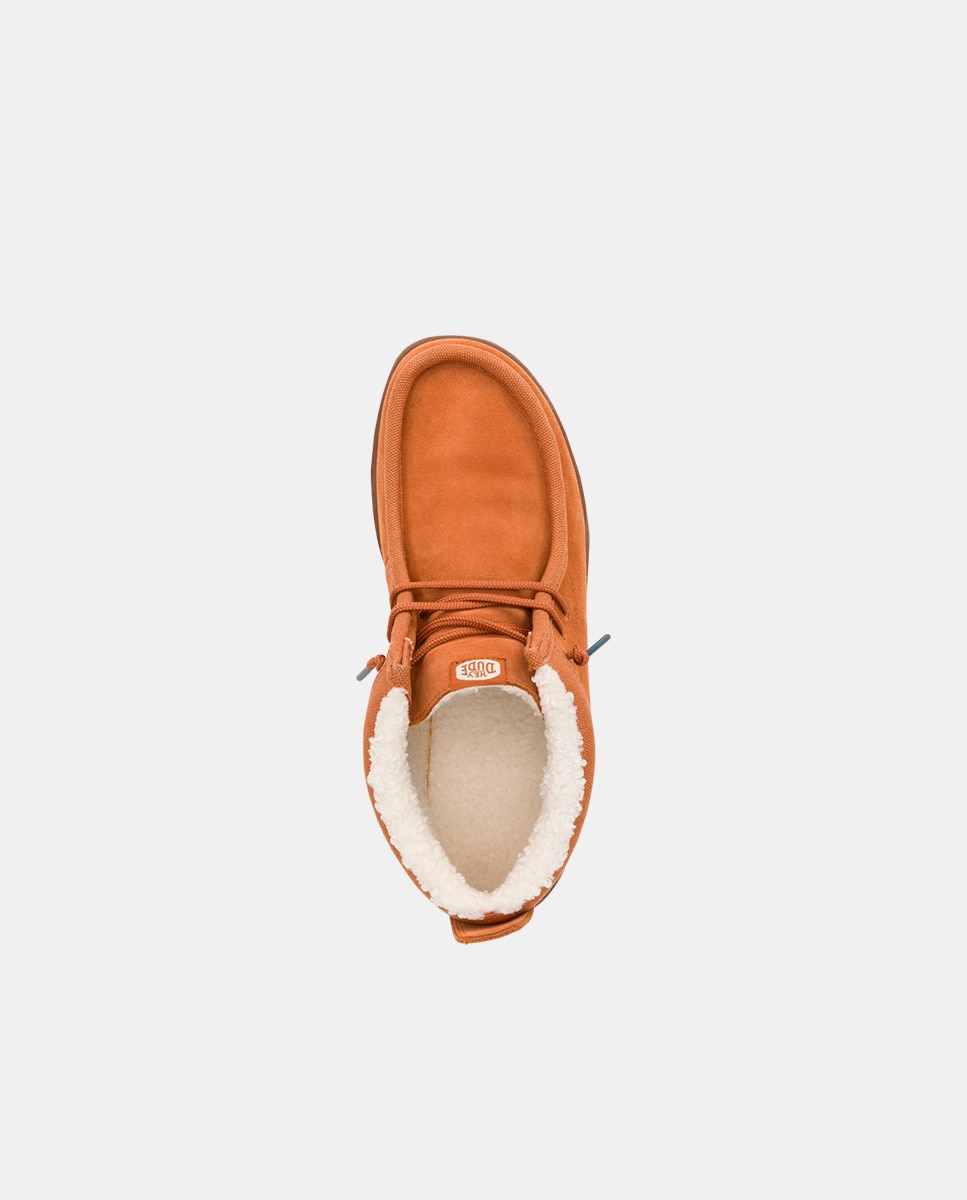 Hemos cogido el clásico wally y lo hemos adaptado al invierno. wally grip midr classic es un botín de hombre de piel sintética y cuello de ante sintético con detalles de punto que añaden originalidad. con suela antideslizante estos botines ligeros son pe - HeyDude - Marrón Marrón-6