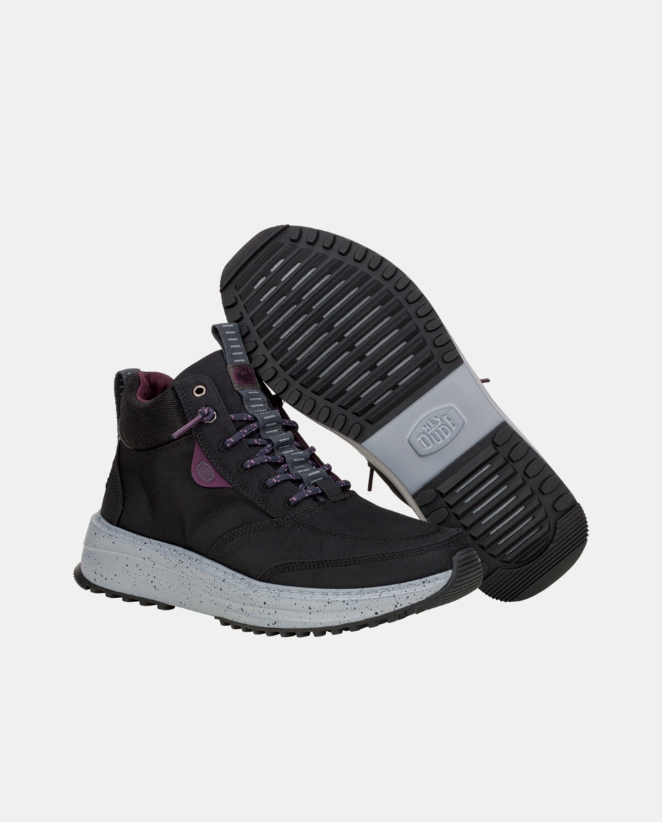 Imagen 2 de ¿fan de las zapatillas? ¿amante de las botas? tahoe nylon es para ti. este botñin de hombre de estilo deportivo ha sido diseñado con una parte uperior de nylon tratada con spray repelente al agua y suela de goma con tacos. saluda a las mejores botas depo - Gris oscuro Gris oscuro