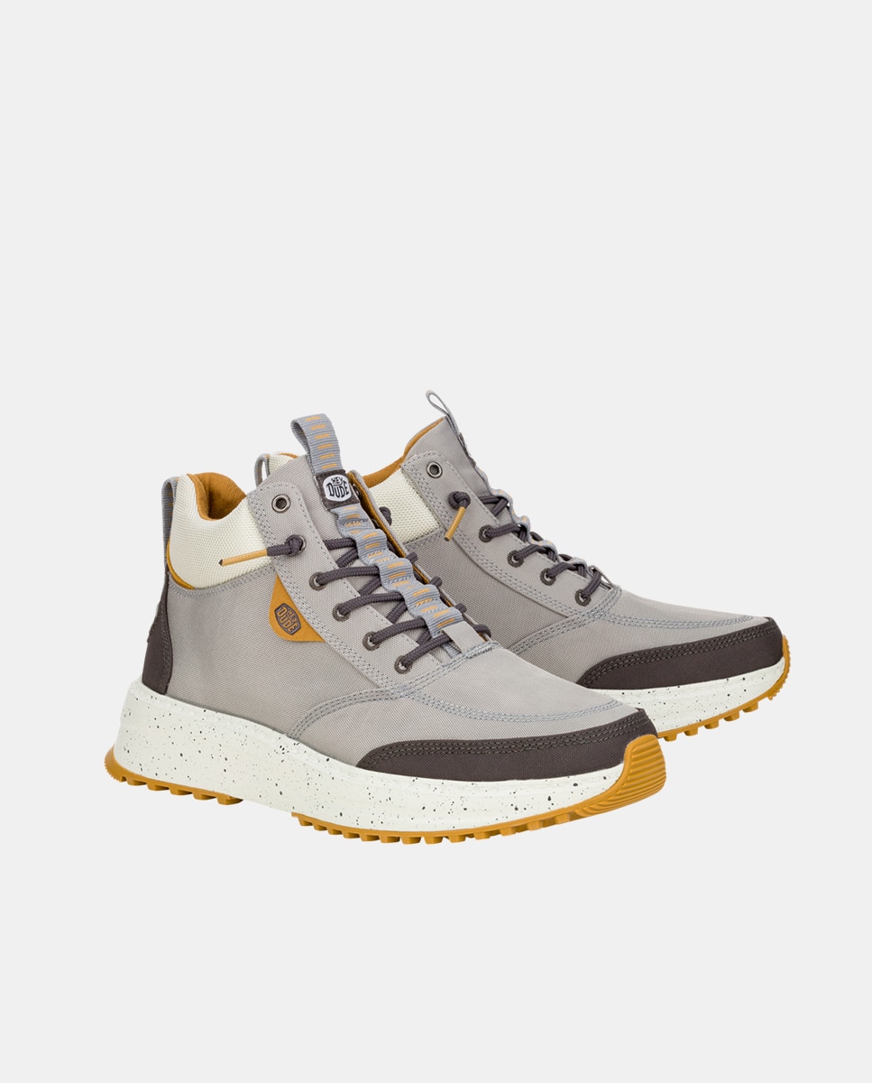 Imagen 2 de ¿fan de las zapatillas? ¿amante de las botas? tahoe nylon es para ti. este botñin de hombre de estilo deportivo ha sido diseñado con una parte uperior de nylon tratada con spray repelente al agua y suela de goma con tacos. saluda a las mejores botas depo - Gris / Naranja Gris / Naranja