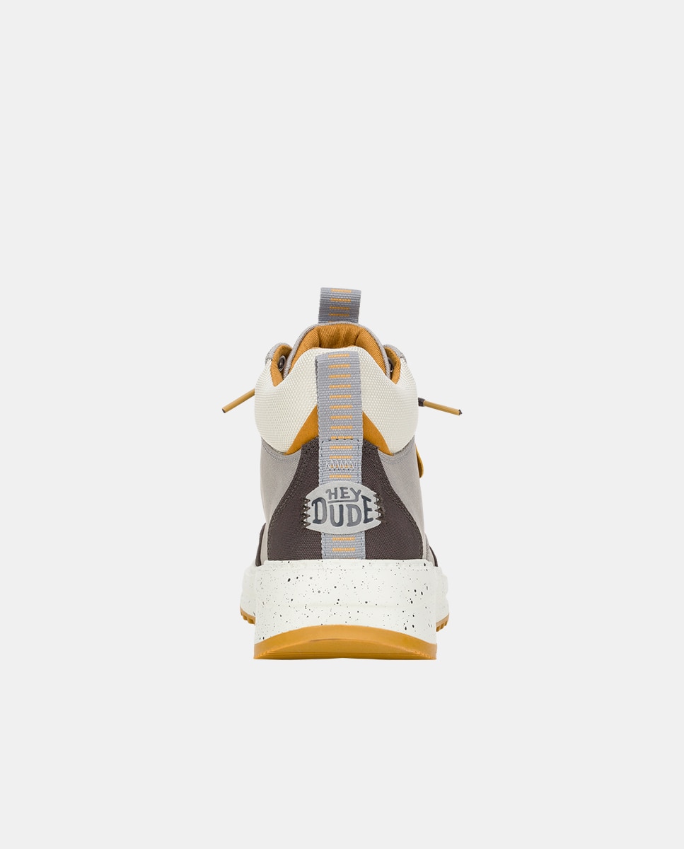 Imagen 5 de ¿fan de las zapatillas? ¿amante de las botas? tahoe nylon es para ti. este botñin de hombre de estilo deportivo ha sido diseñado con una parte uperior de nylon tratada con spray repelente al agua y suela de goma con tacos. saluda a las mejores botas depo - Gris / Naranja Gris / Naranja