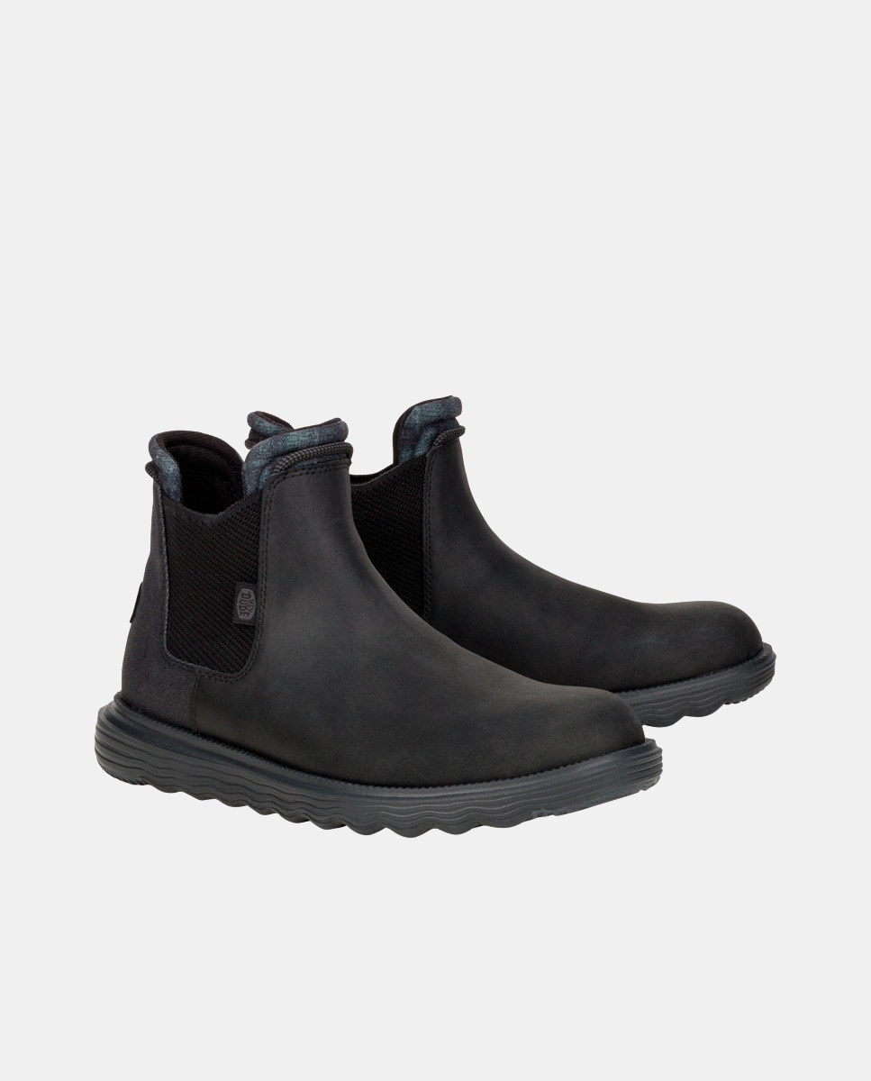 Botines de hombre repelente al agua - HeyDude - Negro Negro-2