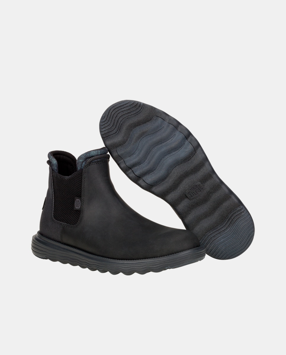 Botines de hombre repelente al agua - HeyDude - Negro Negro-3