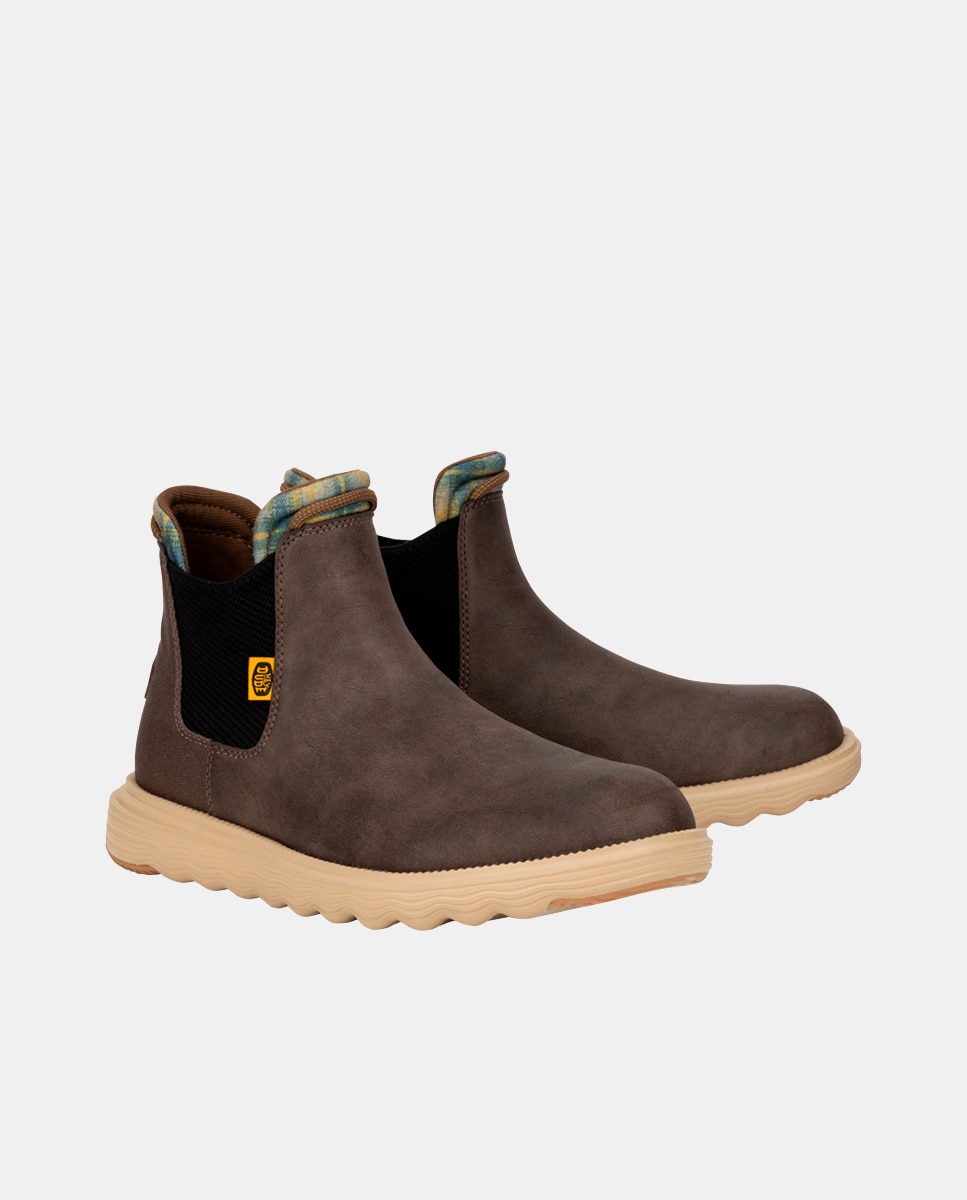 Botines de hombre repelente al agua - HeyDude - Marrón Marrón-2