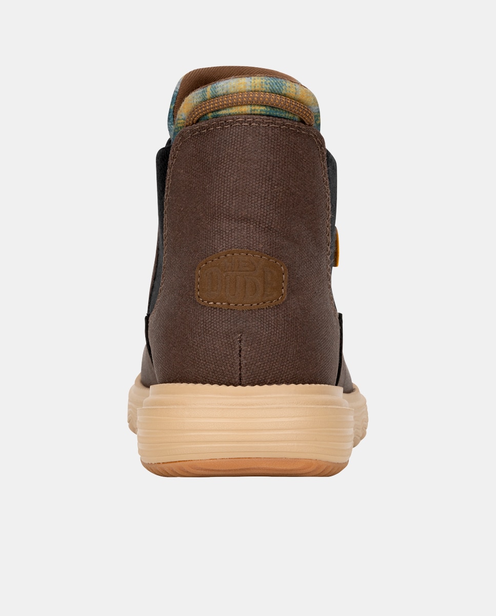 Botines de hombre repelente al agua - HeyDude - Marrón Marrón-5
