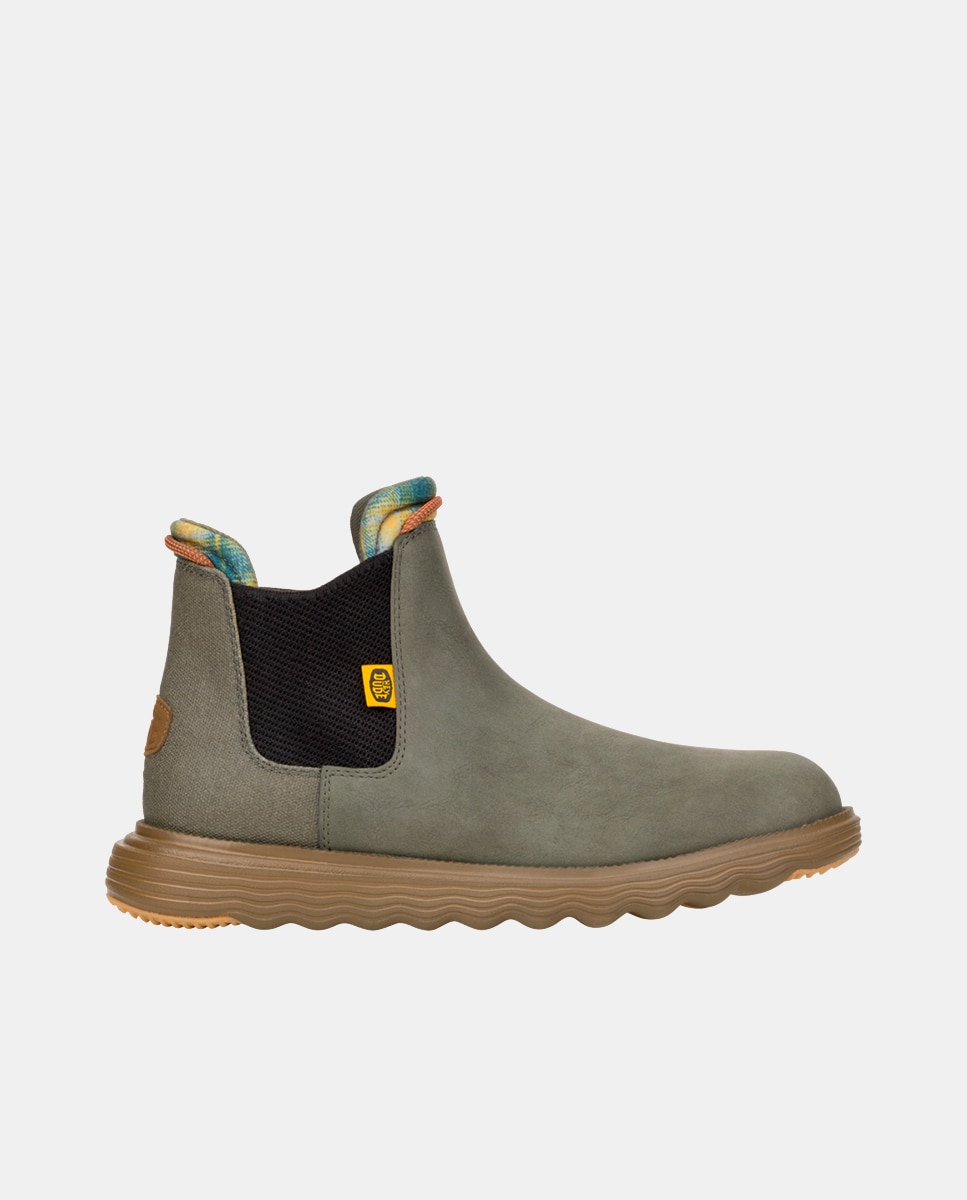 Botines de hombre repelente al agua - HeyDude - Verde Verde-1