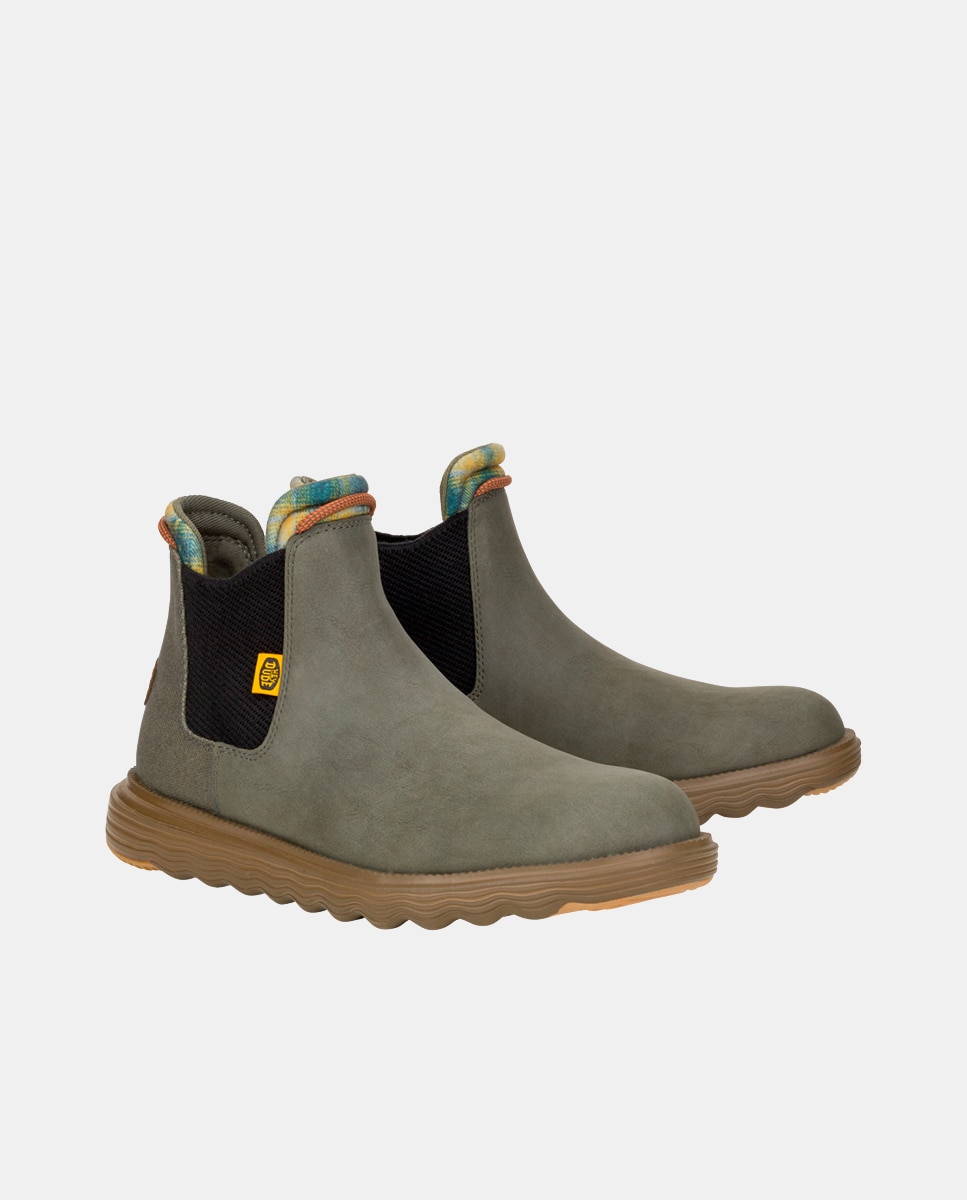 Botines de hombre repelente al agua - HeyDude - Verde Verde-2