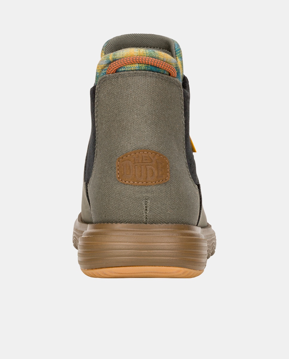 Botines de hombre repelente al agua - HeyDude - Verde Verde-5