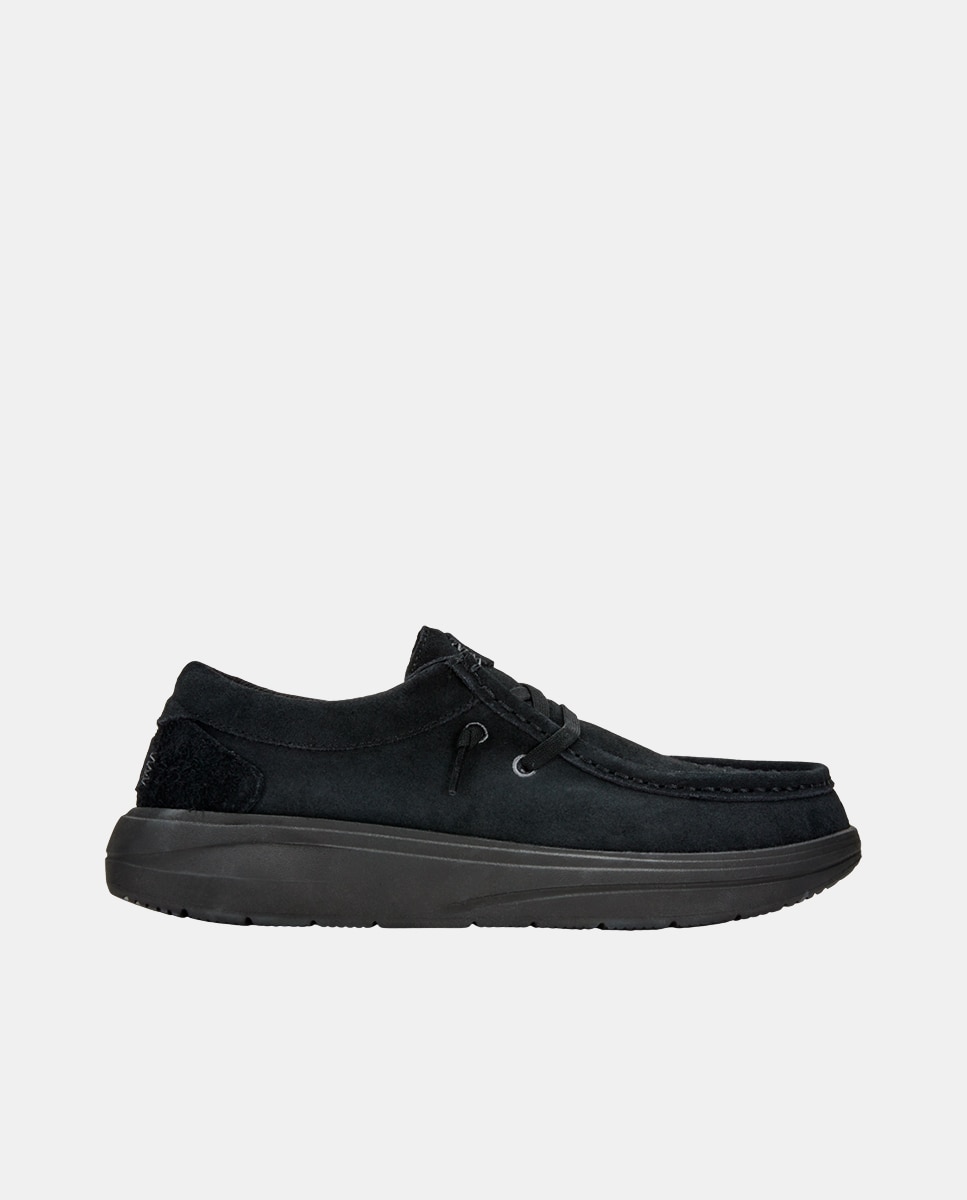 HeyDude - Zapatos de cordones de mujer en ante.