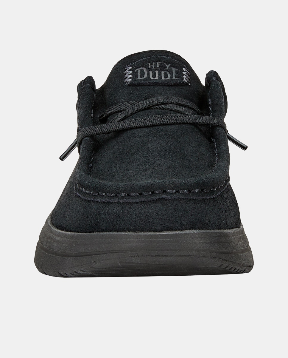 Imagen 4 de Zapatos de cordones de mujer en ante - Tostado Negro