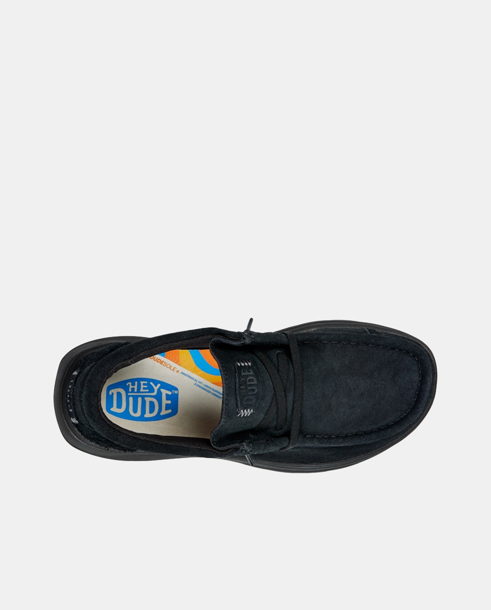 Imagen 6 de Zapatos de cordones de mujer en ante - Tostado Negro