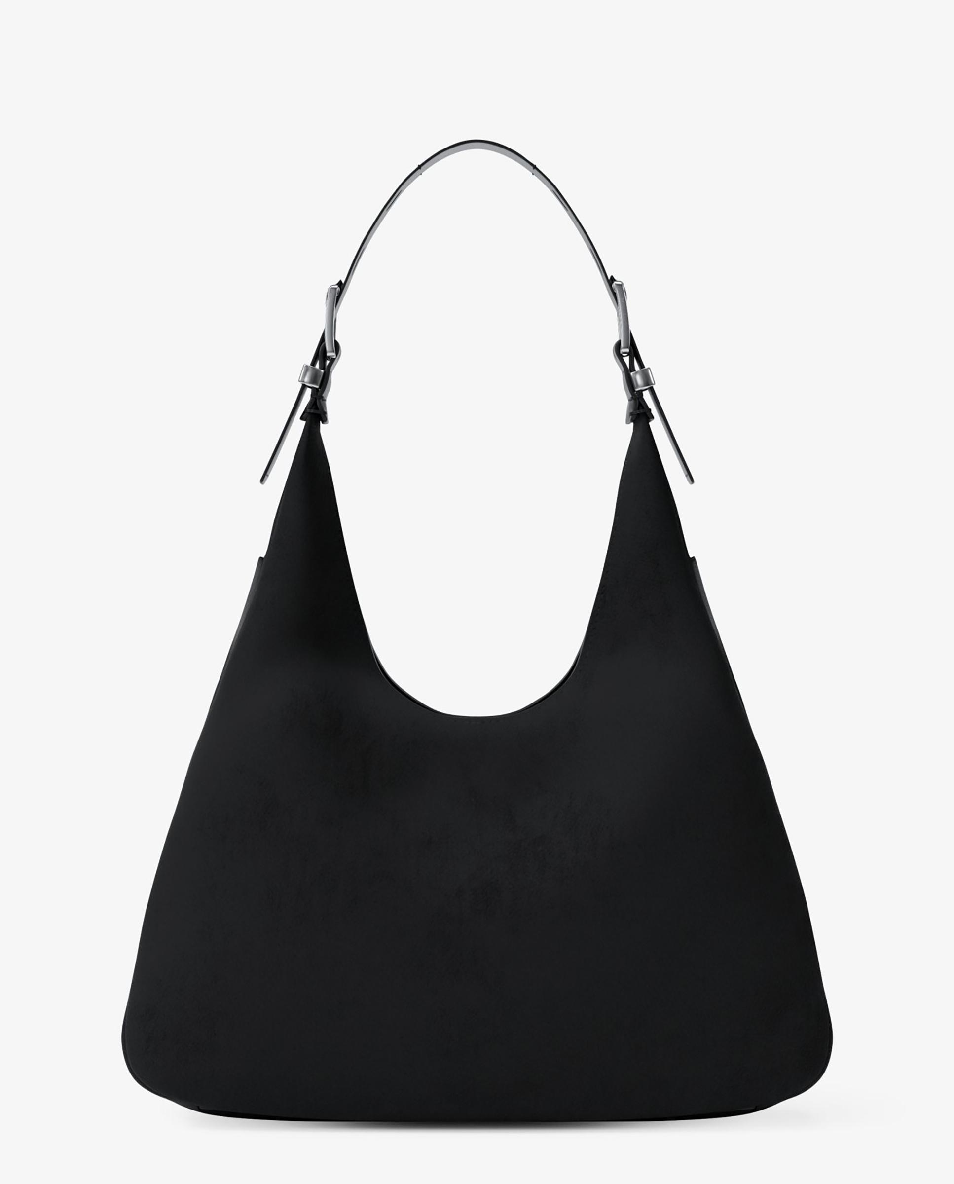 Bolso de hombro nolita grande de nobuck - Michael Michael Kors - Negro Negro-3
