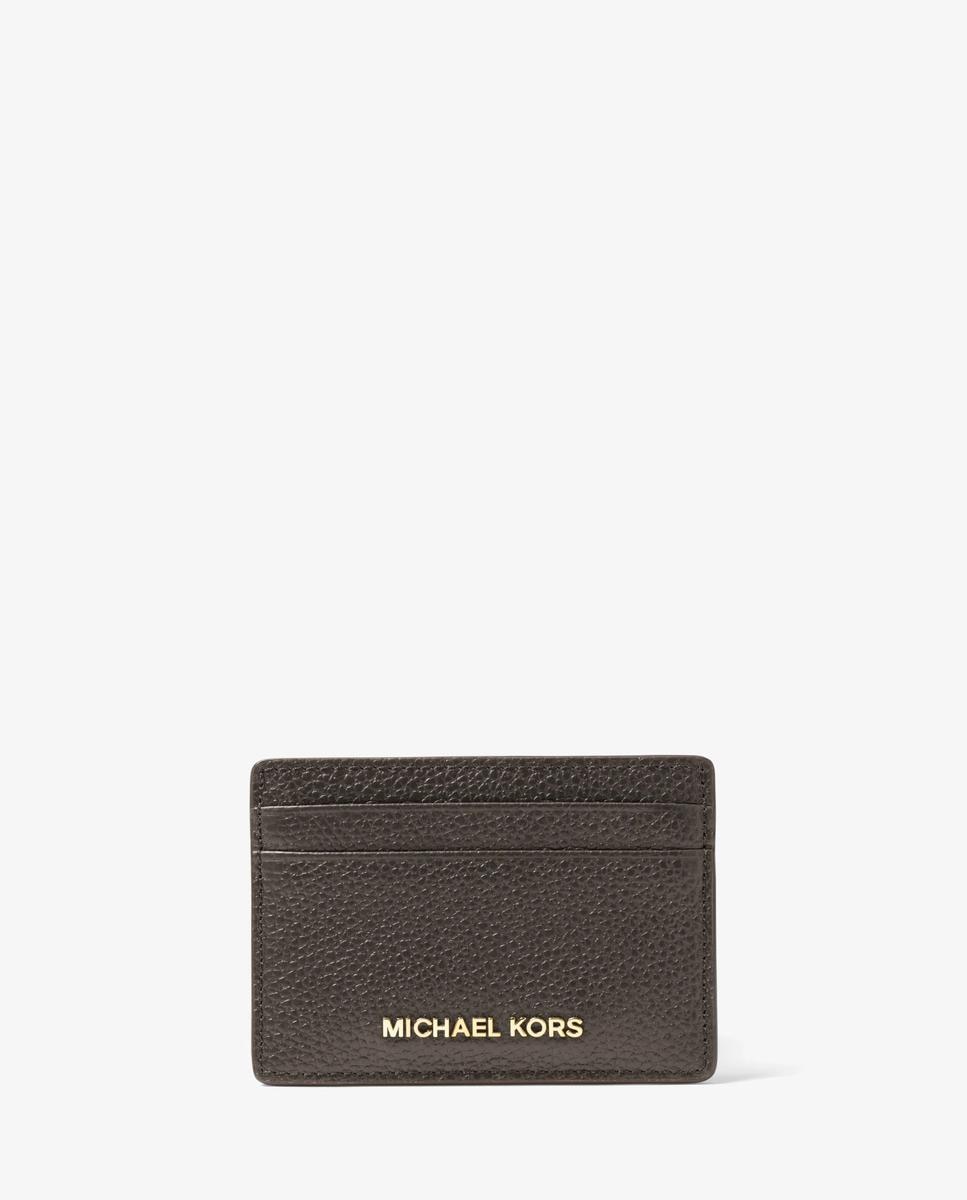 Imagen 1 de Tarjetero de piel granulada - Michael Michael Kors - Marrón chocolate Marrón chocolate