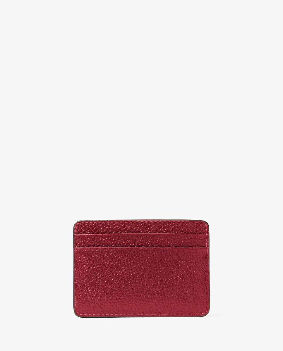 Imagen 2 de Tarjetero de piel granulada - Michael Michael Kors - Rojo cereza Rojo cereza