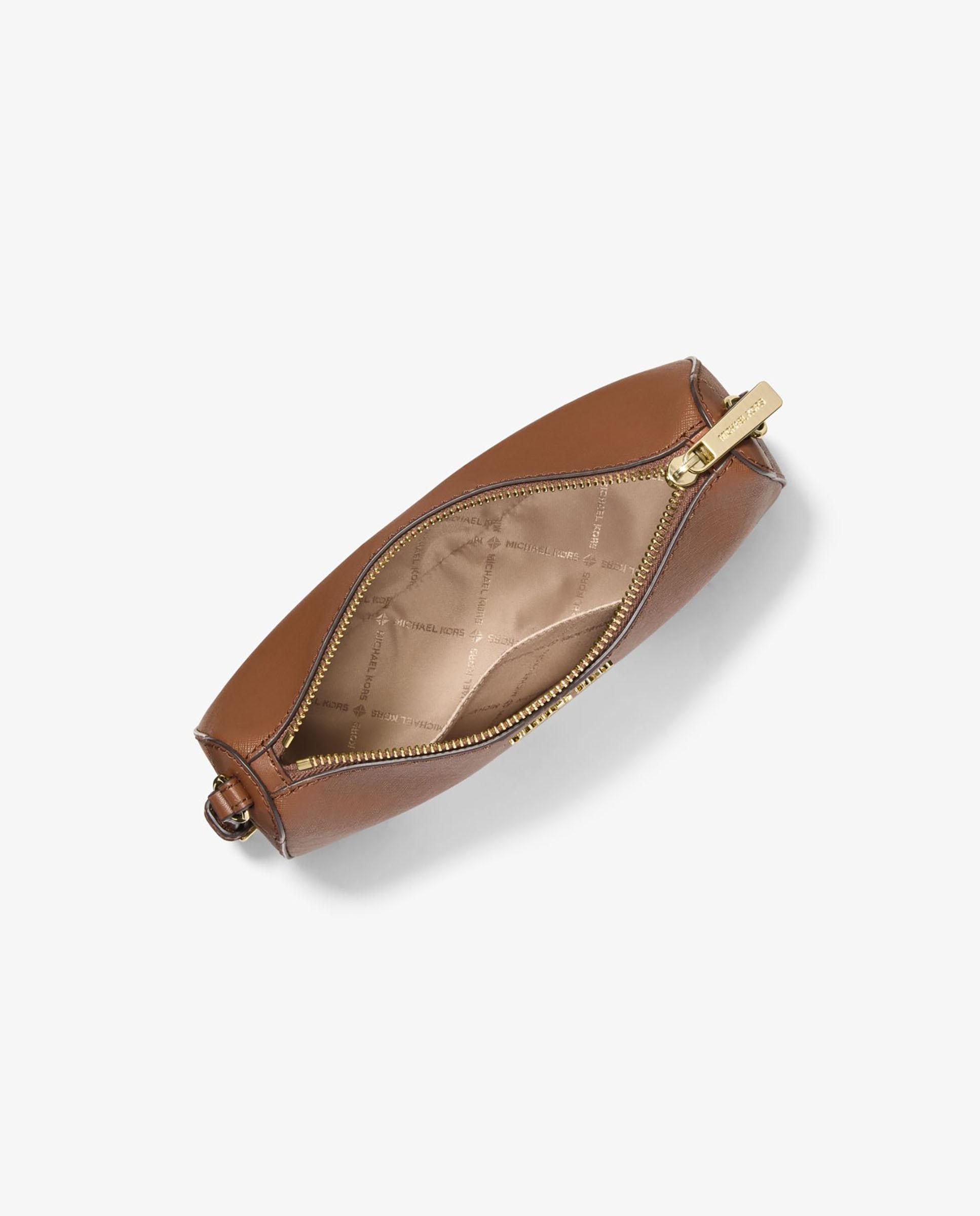 Bolso de hombro jet set mediano de piel saffiano - Michael Michael Kors - Canela Canela-3