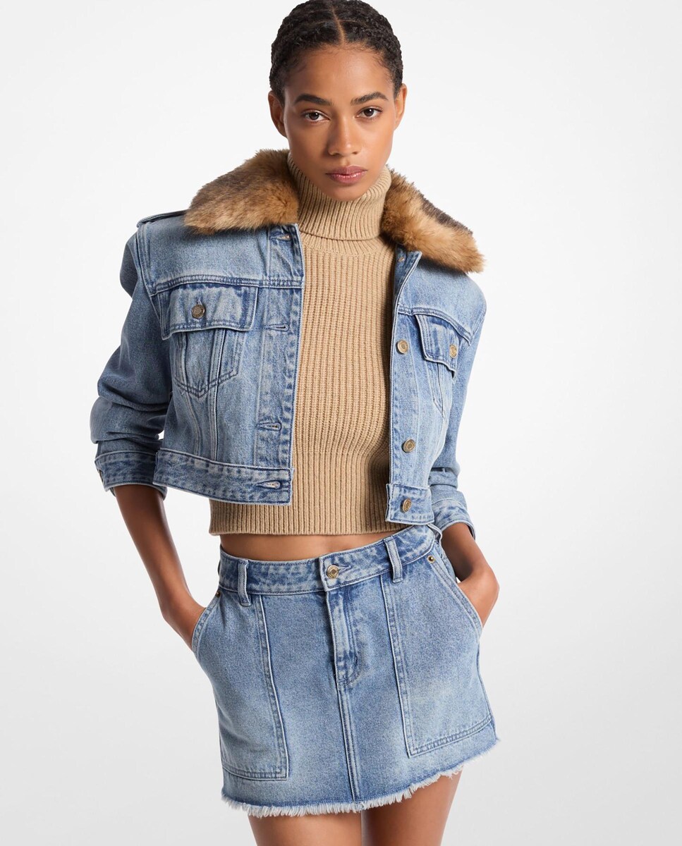 Pelo Gris Chaqueta Vaquera Mujer Con Pelo Cazadora Vaquera Mujer Pelo