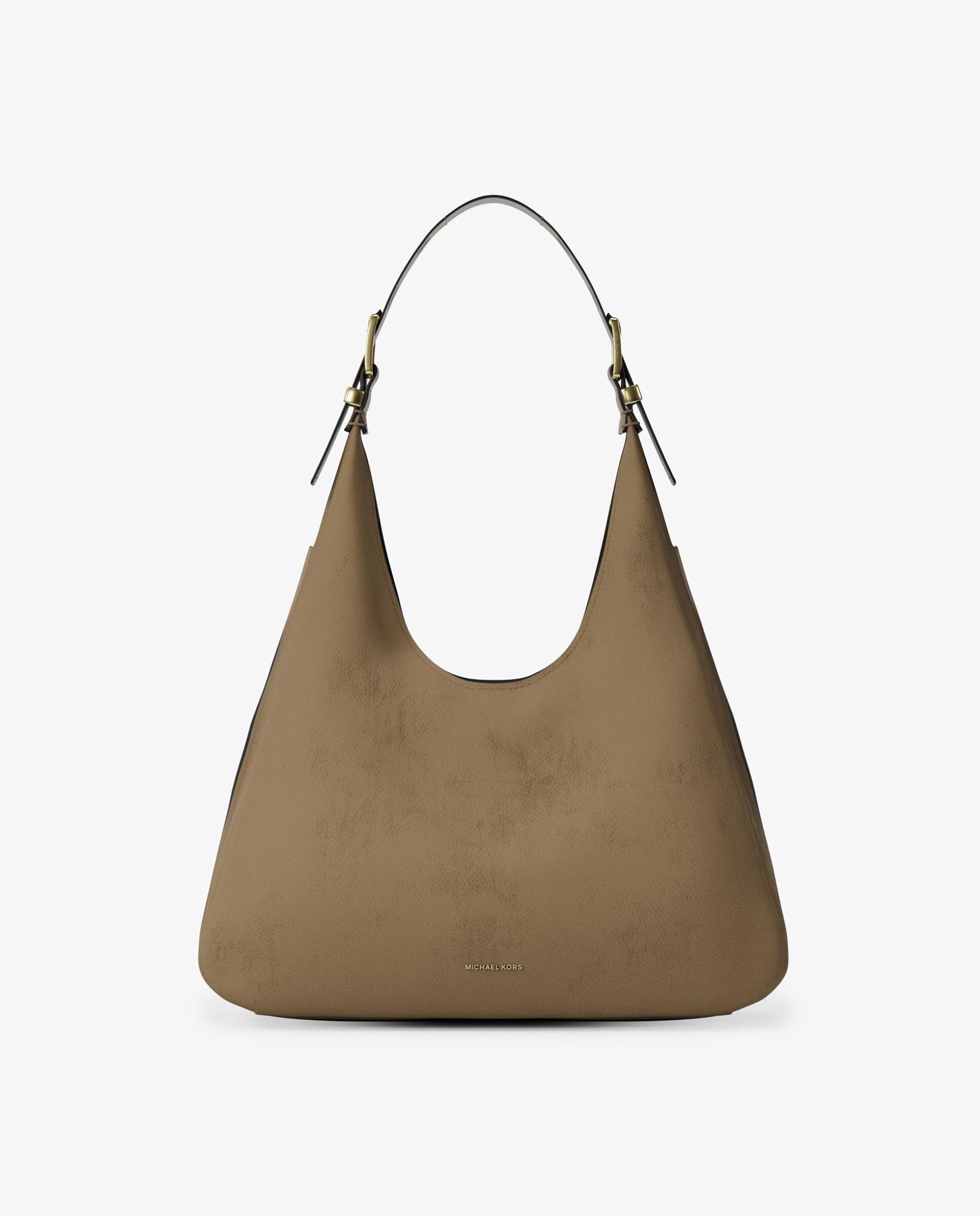 Bolso de hombro hobo nolita grande de nobuck - Michael Michael Kors - Marrón claro Marrón claro-1