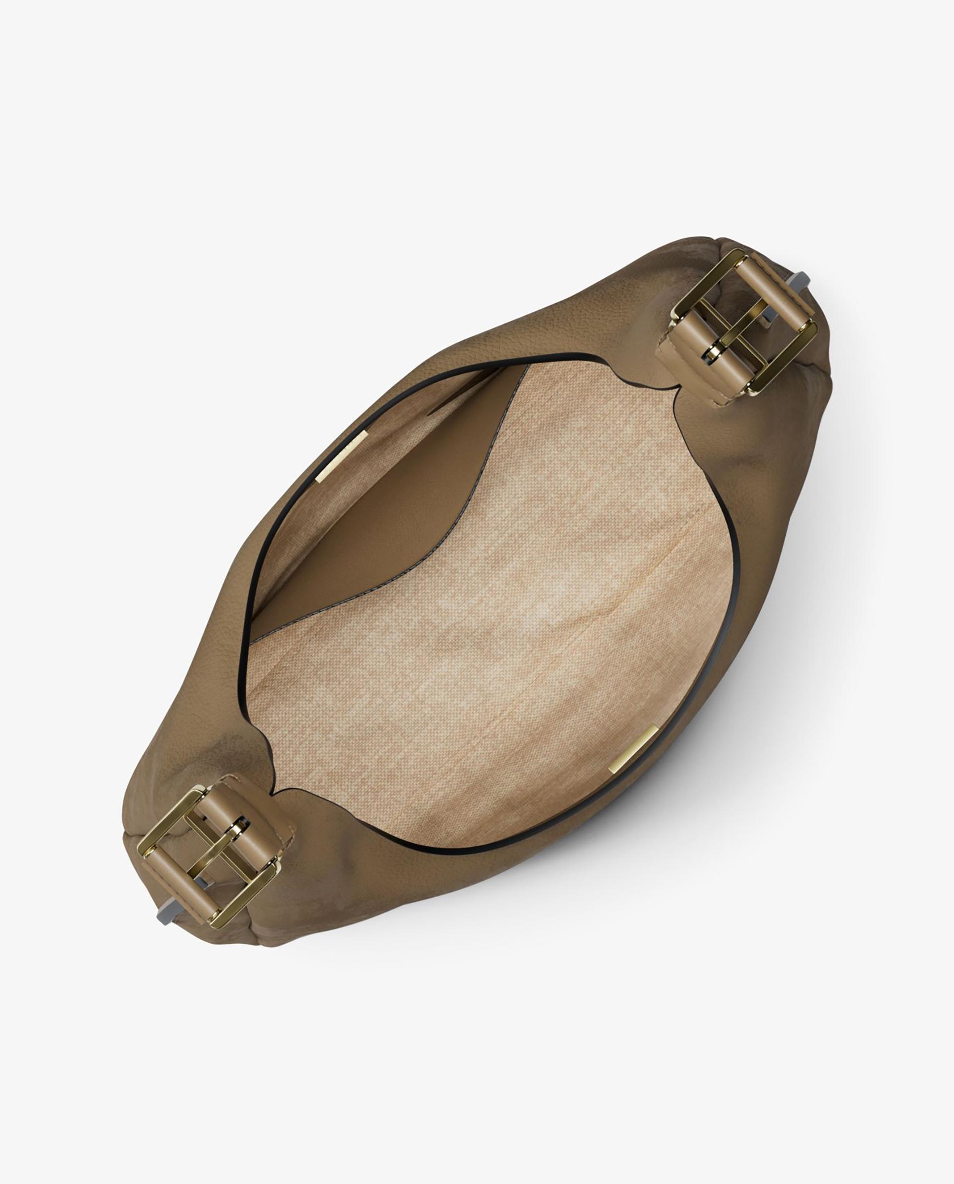Bolso de hombro hobo nolita grande de nobuck - Michael Michael Kors - Marrón claro Marrón claro-4