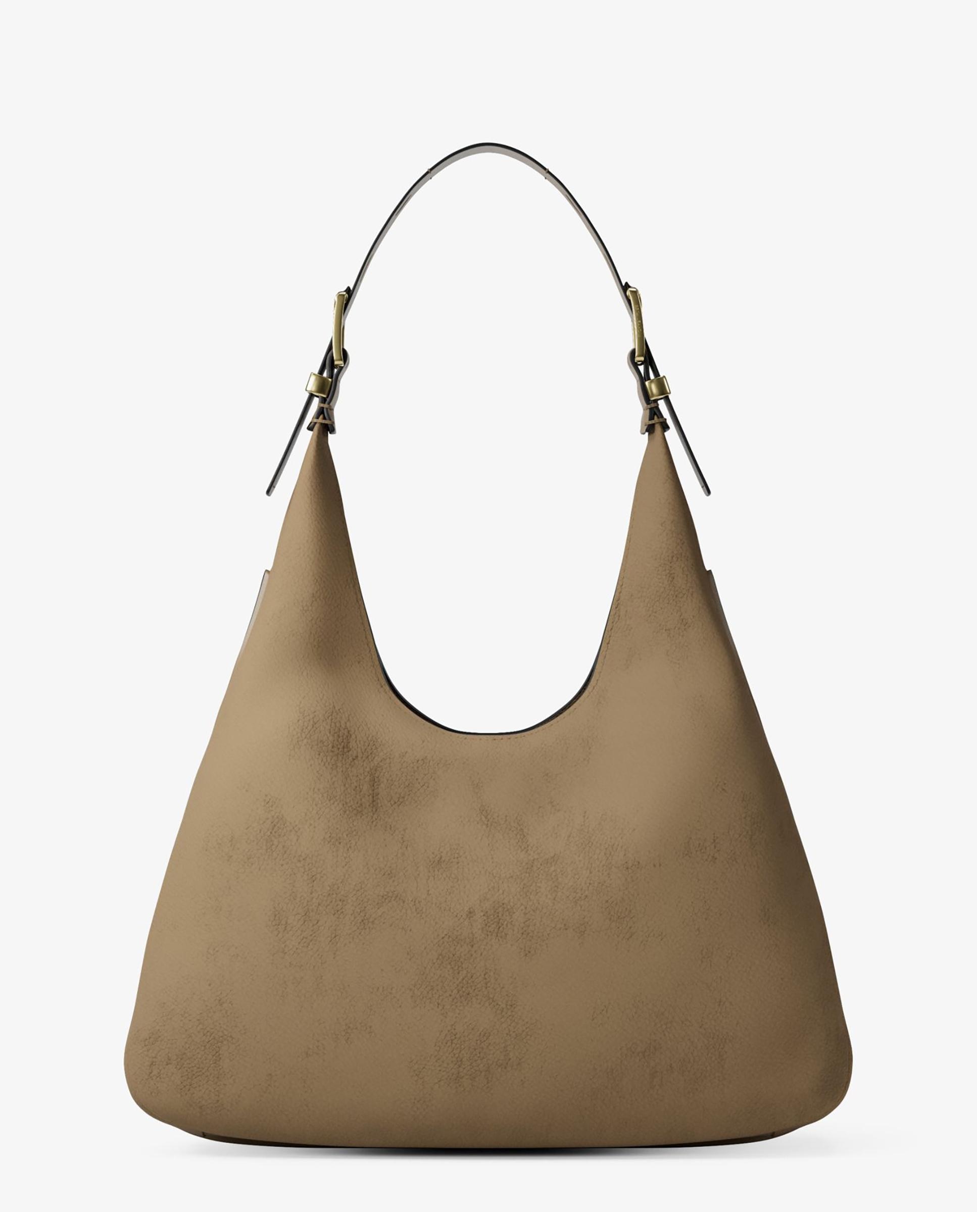 Bolso de hombro hobo nolita grande de nobuck - Michael Michael Kors - Marrón claro Marrón claro-3