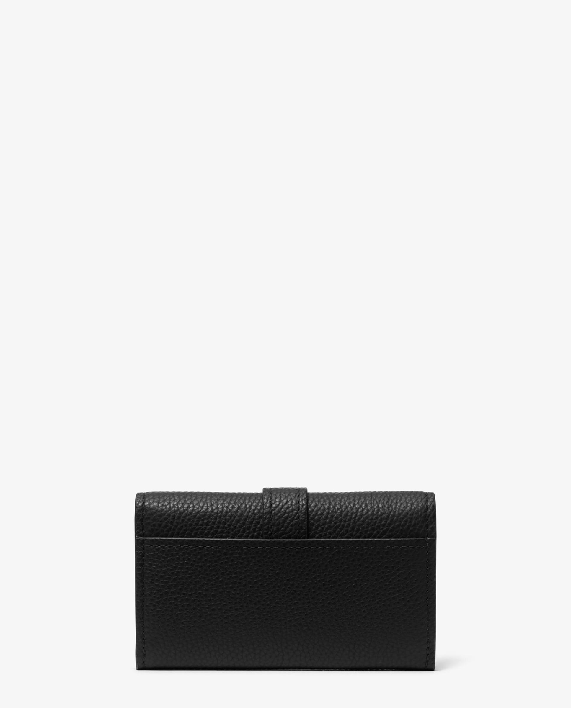 Cartera de mujer nolita mediana de piel granulada con tres pliegues - Michael Michael Kors - Negro Negro-3