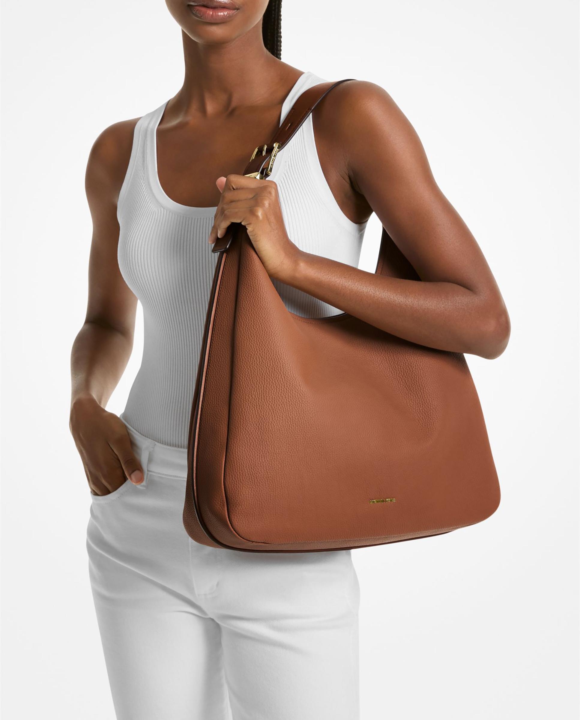 Bolso de hombro hobo nolita grande de piel granulada - Michael Michael Kors - Cuero Cuero-2