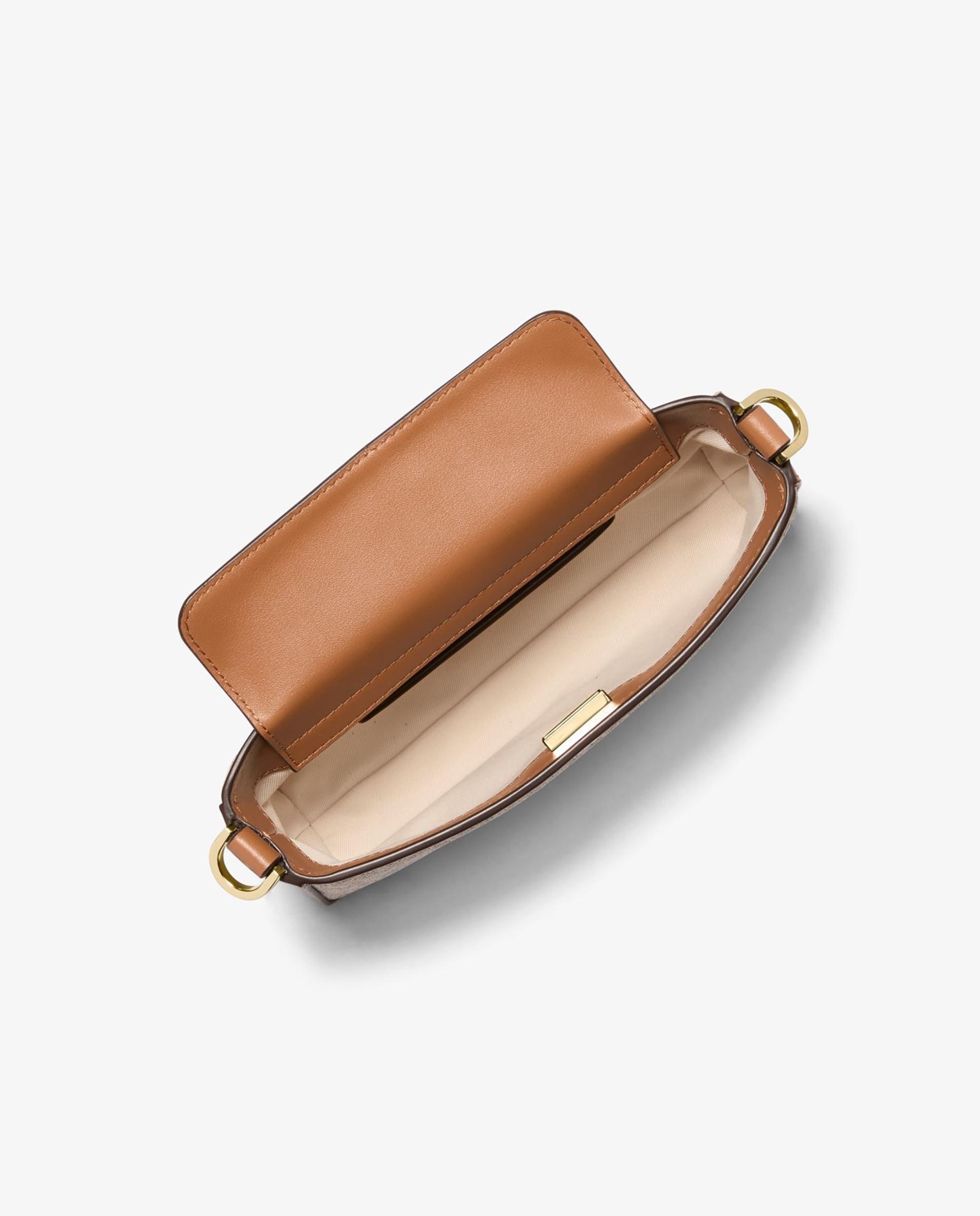 Bandolera de mujer bryant pequeña transformable con logotipo - Michael Michael Kors - Marfil Marfil-2