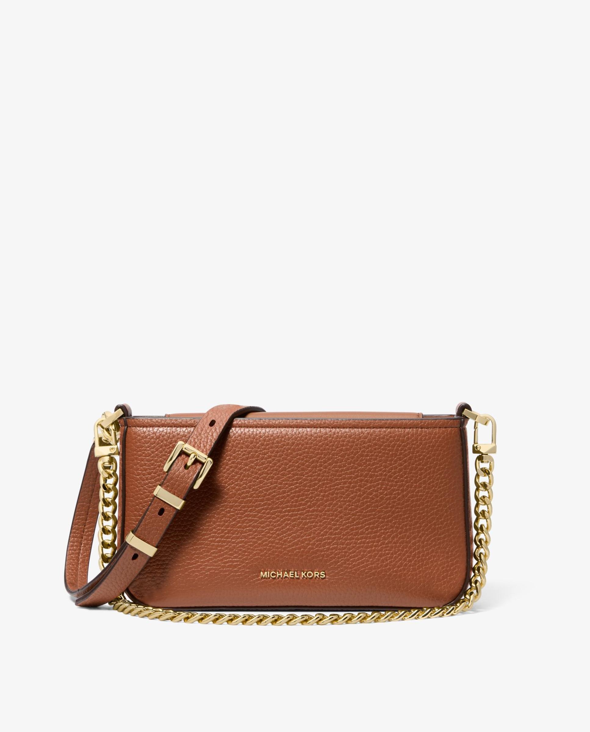 Bandolera de mujer bryant pequeña transformable de piel granulada - Michael Michael Kors - Canela Canela-1