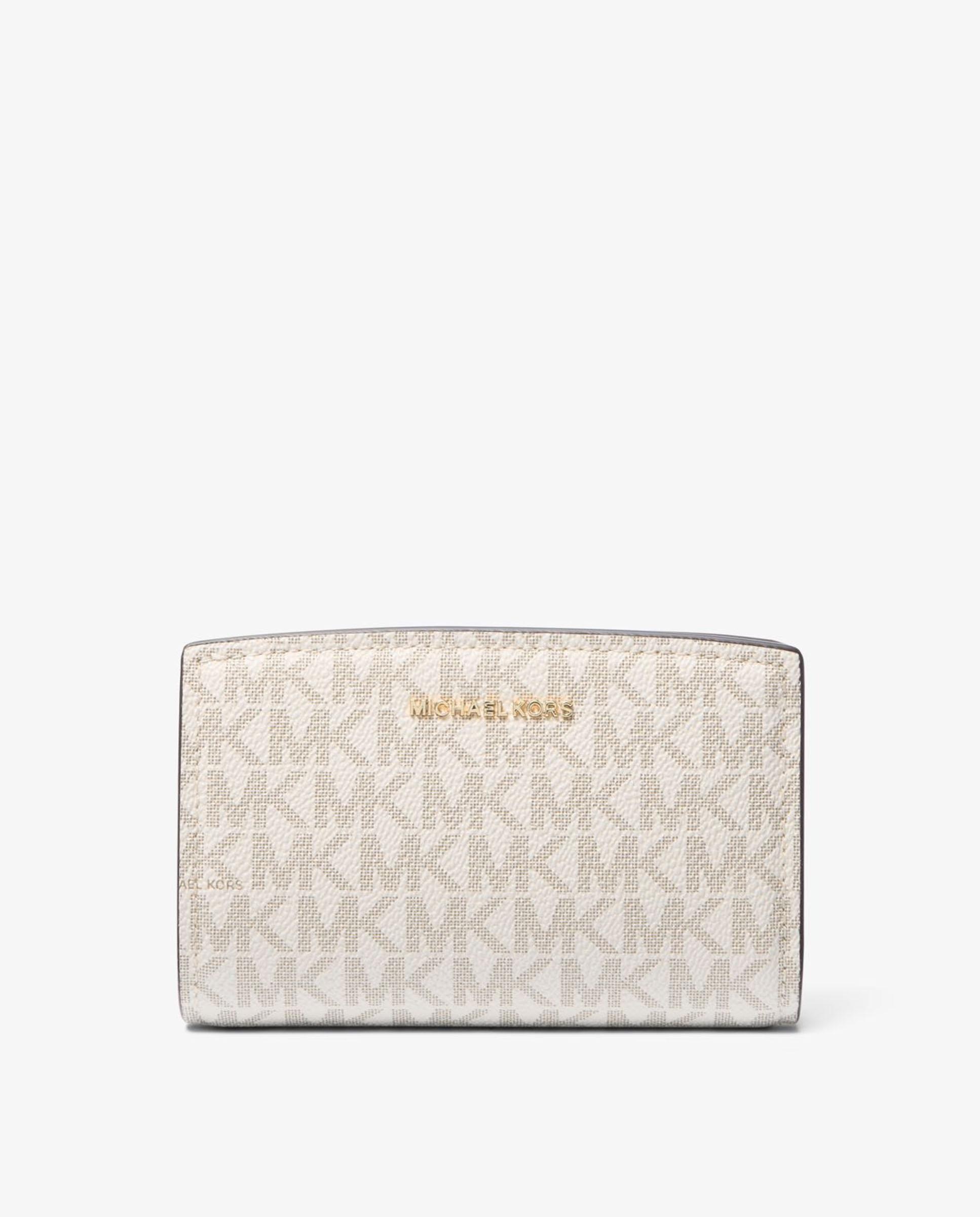 Imagen 0 de Cartera de mujer bryant mediana con logotipo Marfil