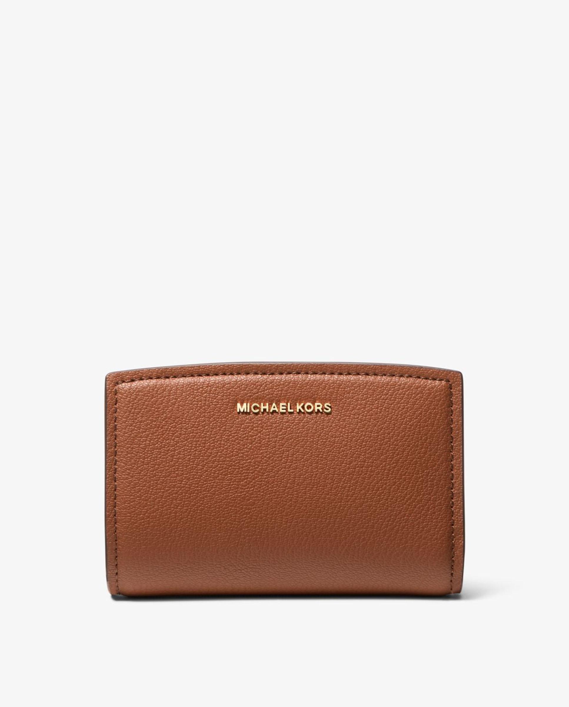 Cartera de mujer bryant mediana de piel granulada - Michael Michael Kors - Canela Canela-1