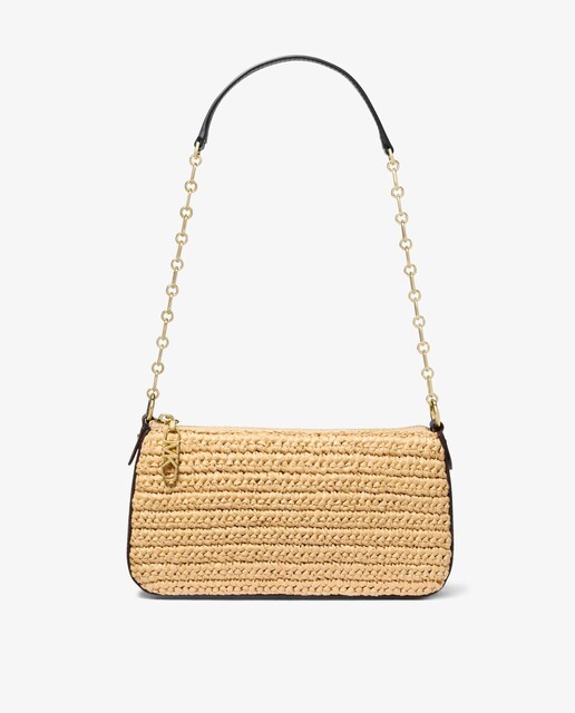 Imagen 0 de Bolso de hombro pochette de paja tejida