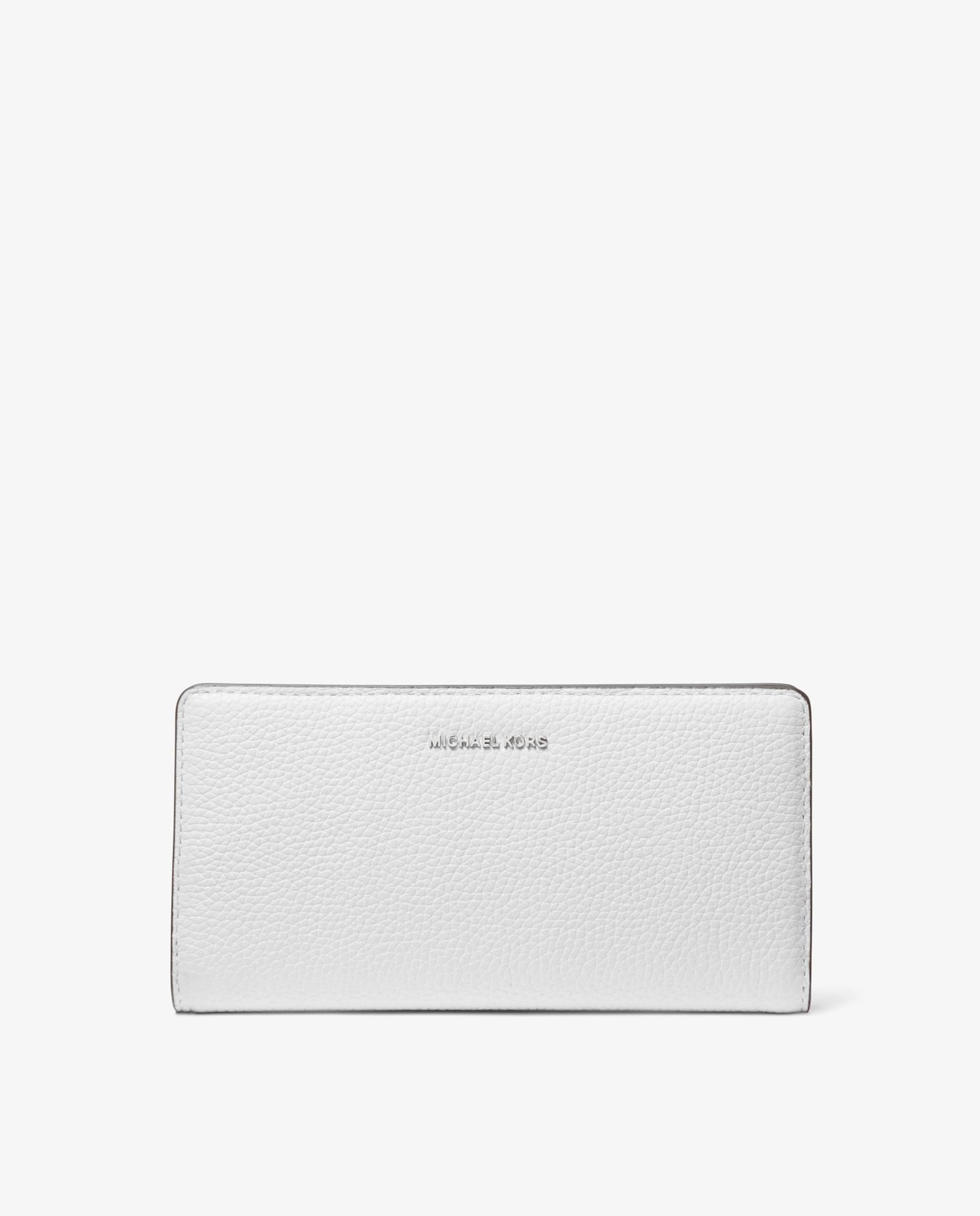Cartera de mujer Bryant de piel granulada - Michael Michael Kors - Blanco Blanco-1