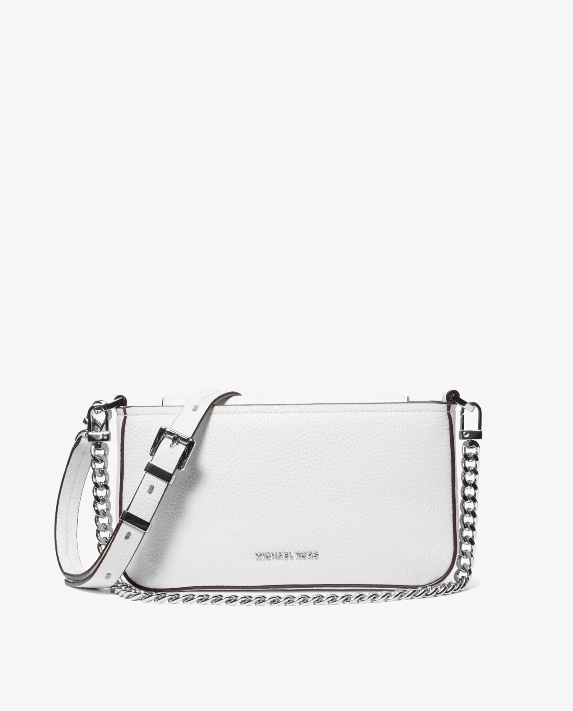 Bandolera de mujer Bryant de piel granulada - Michael Michael Kors - Blanco Blanco-1