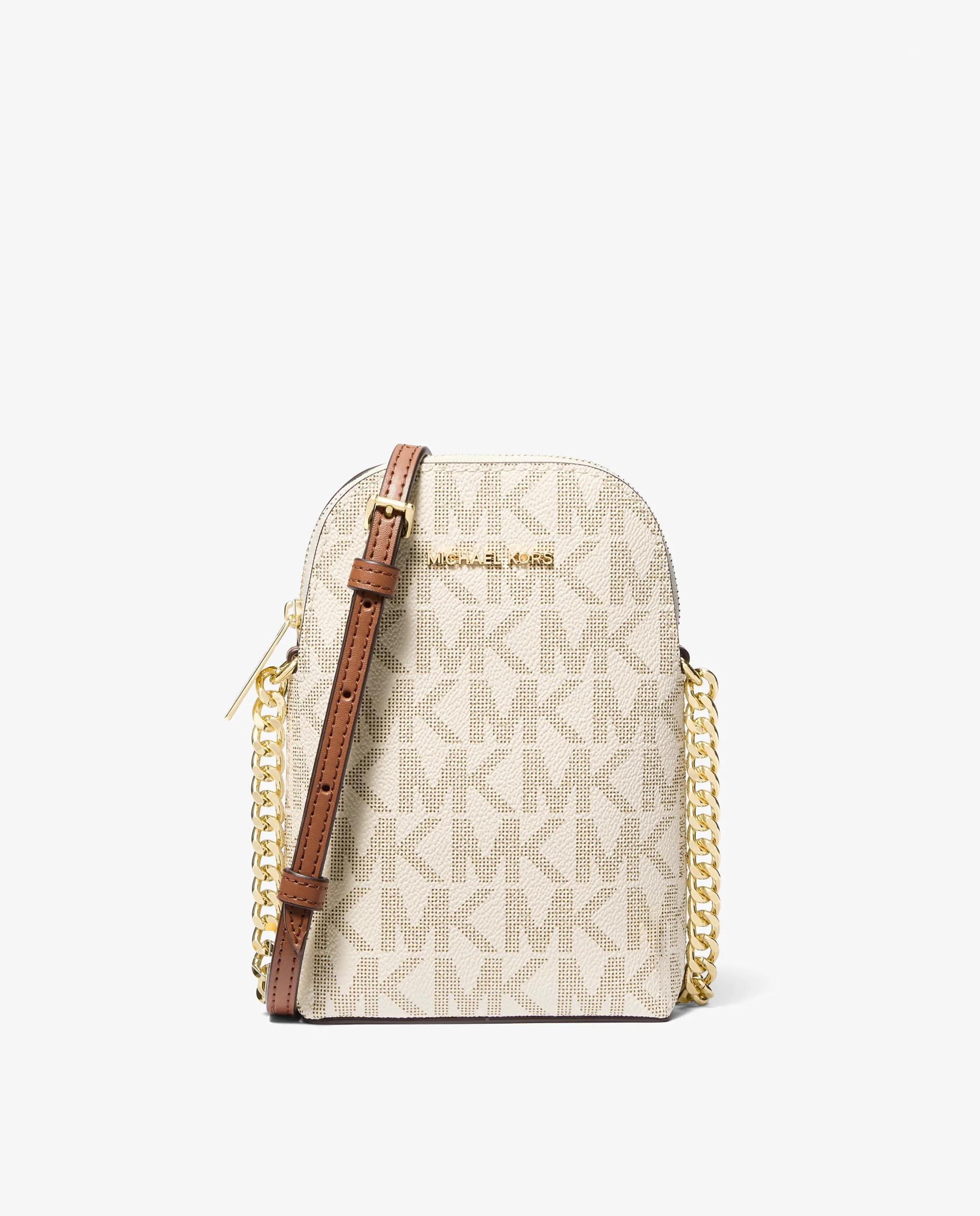 Bandolera de mujer pequeña para smartphone con logotipo - Michael Michael Kors - Marfil Marfil-1