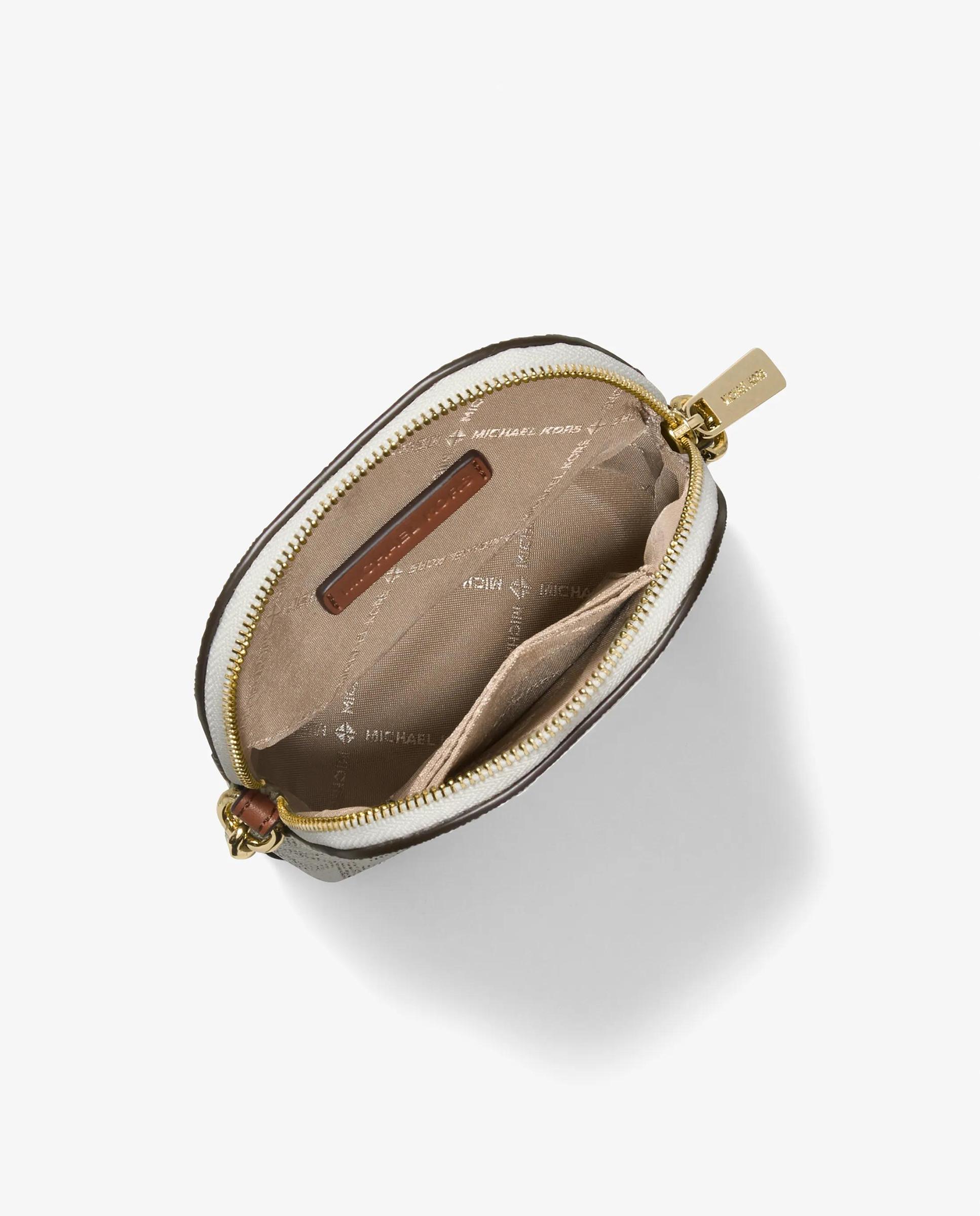 Bandolera de mujer pequeña para smartphone con logotipo - Michael Michael Kors - Marfil Marfil-3