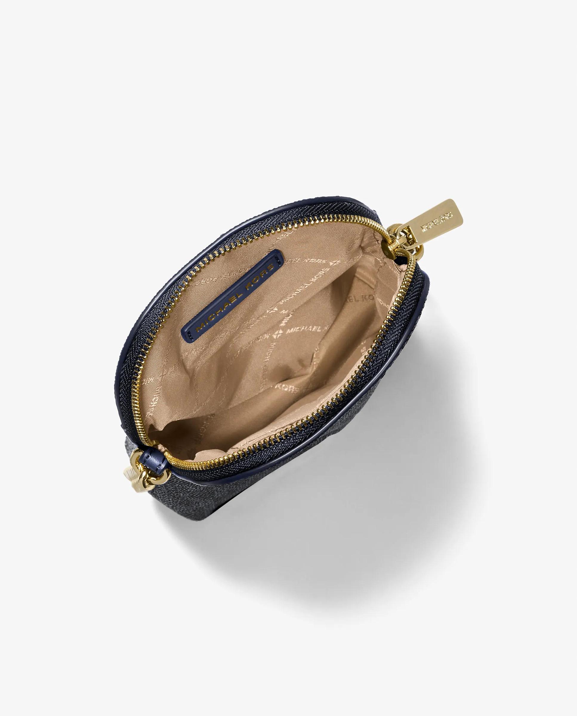 Bandolera de mujer pequeña para smartphone con logotipo - Michael Michael Kors - Azul marino Azul marino-3