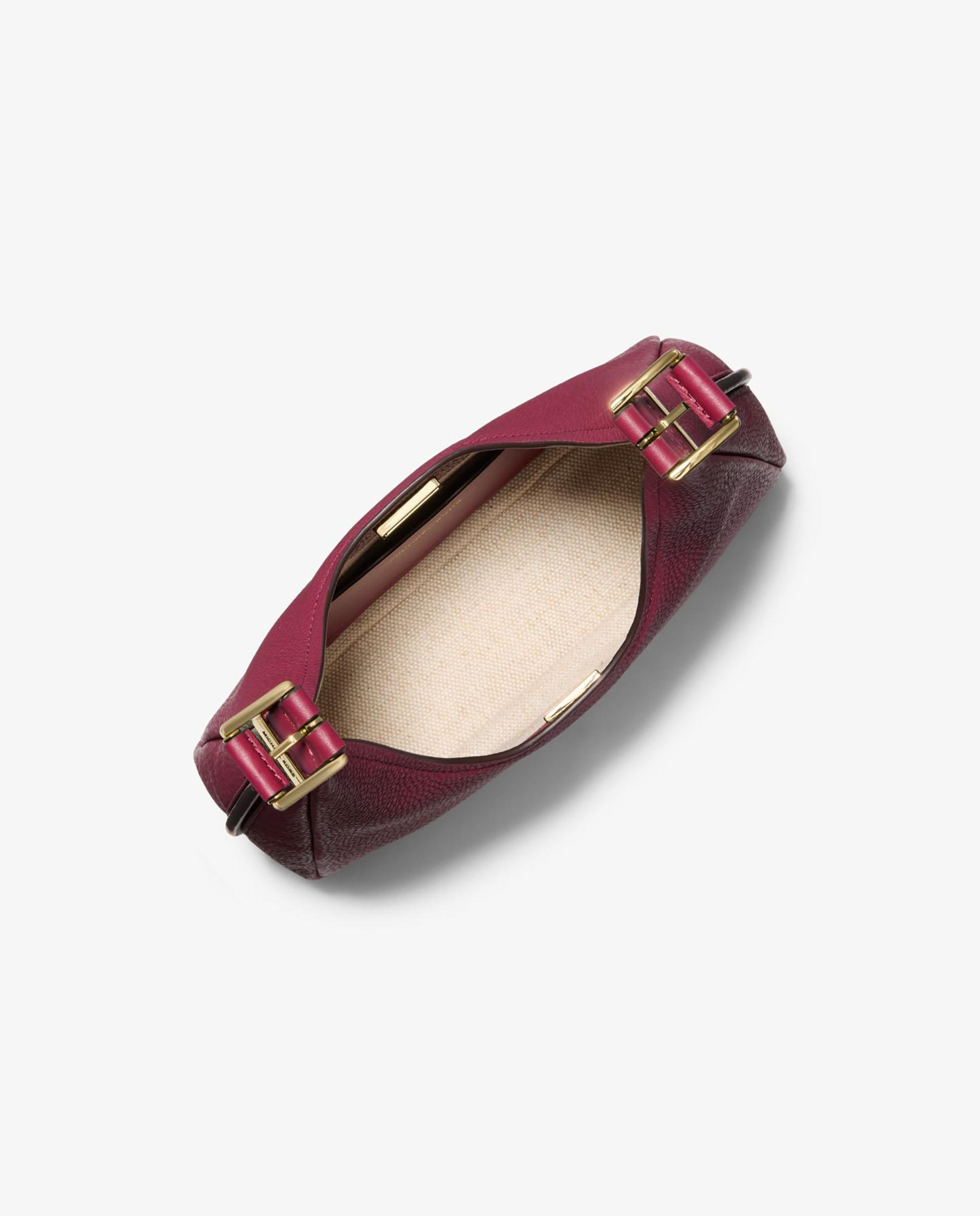 Imagen 3 de Bolso de hombro hobo Nolita pequeño de piel granulada - Burdeos Burdeos