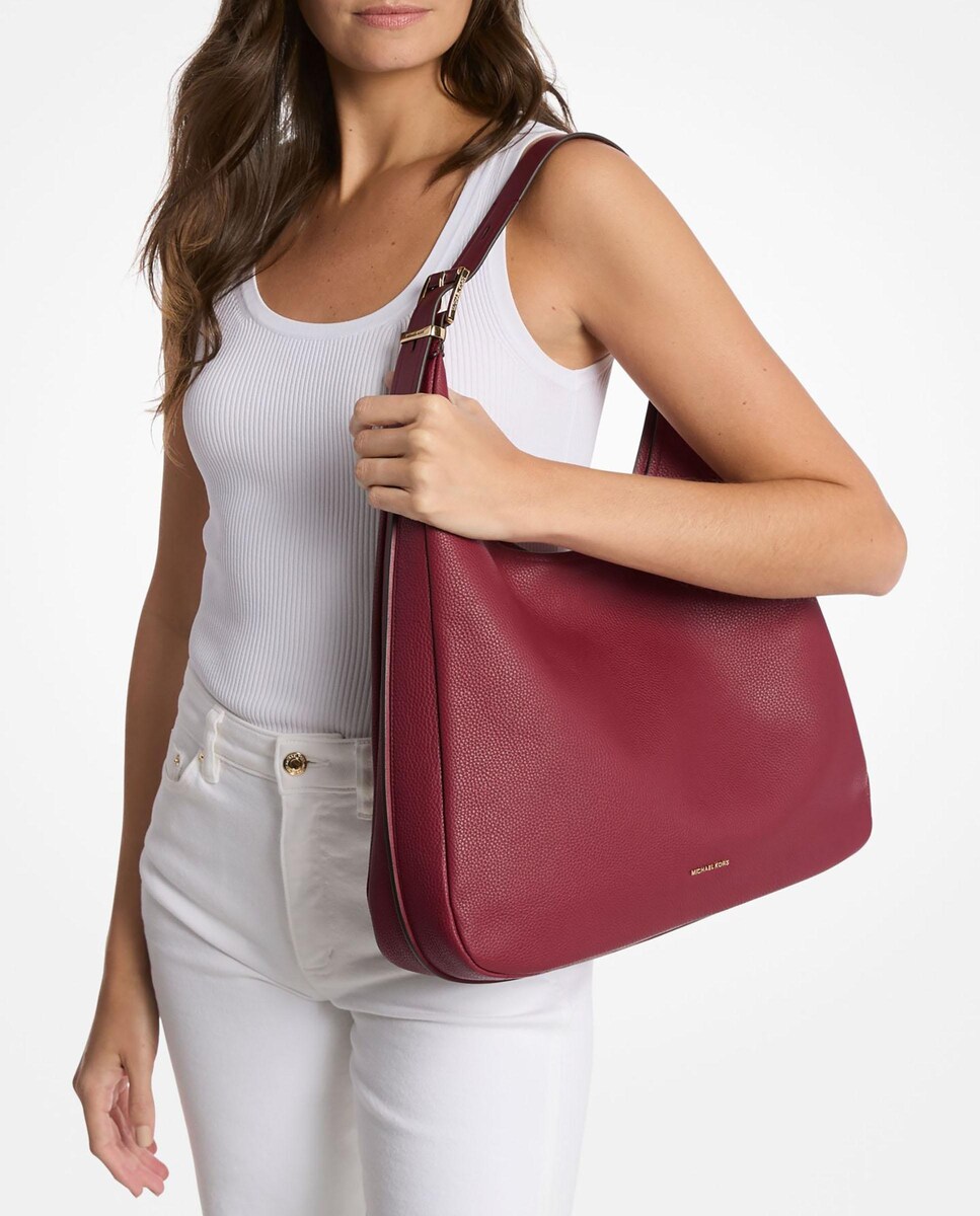Bolso de hombro hobo Nolita bohemio de piel · Michael Michael Kors